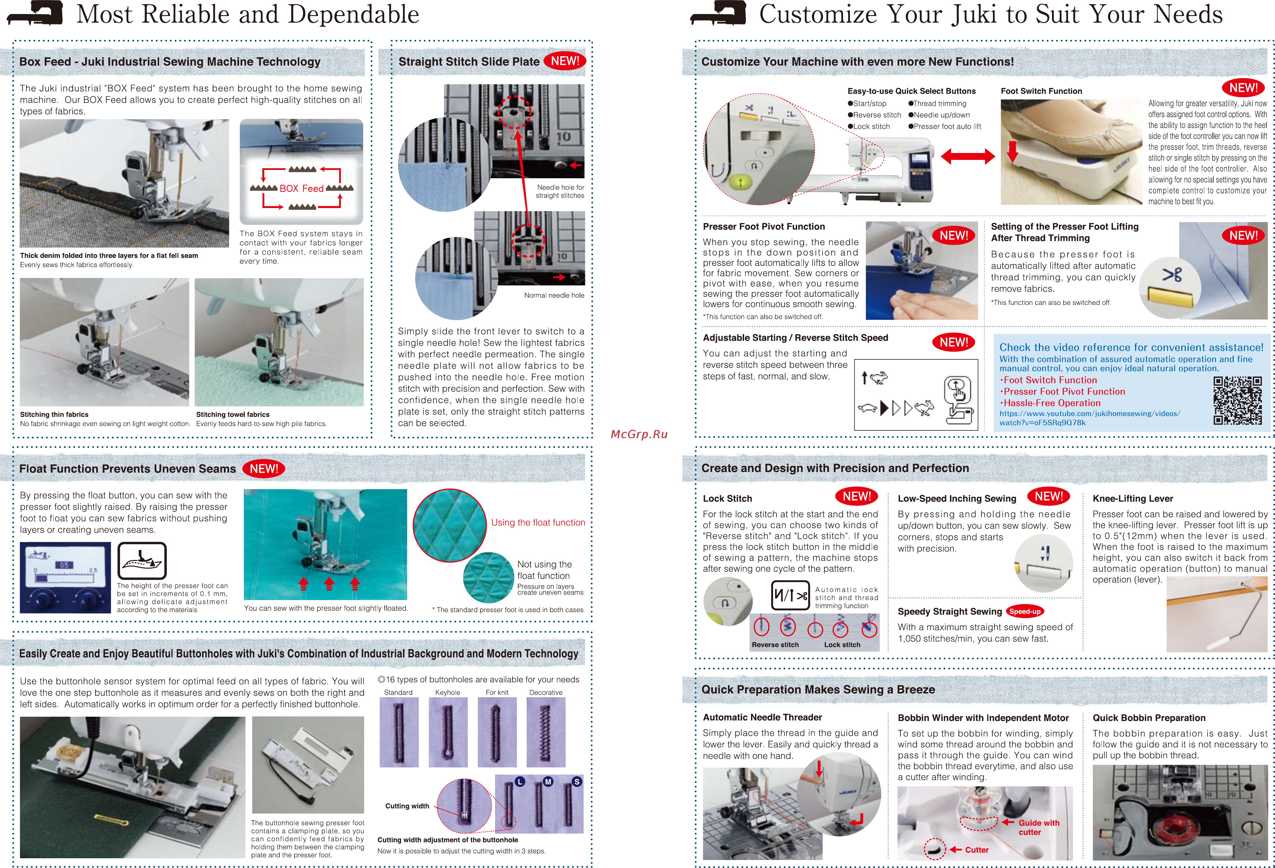 Juki HZL DX7 [3/4] Most reliable and dependable customize your juki to suit your needs
