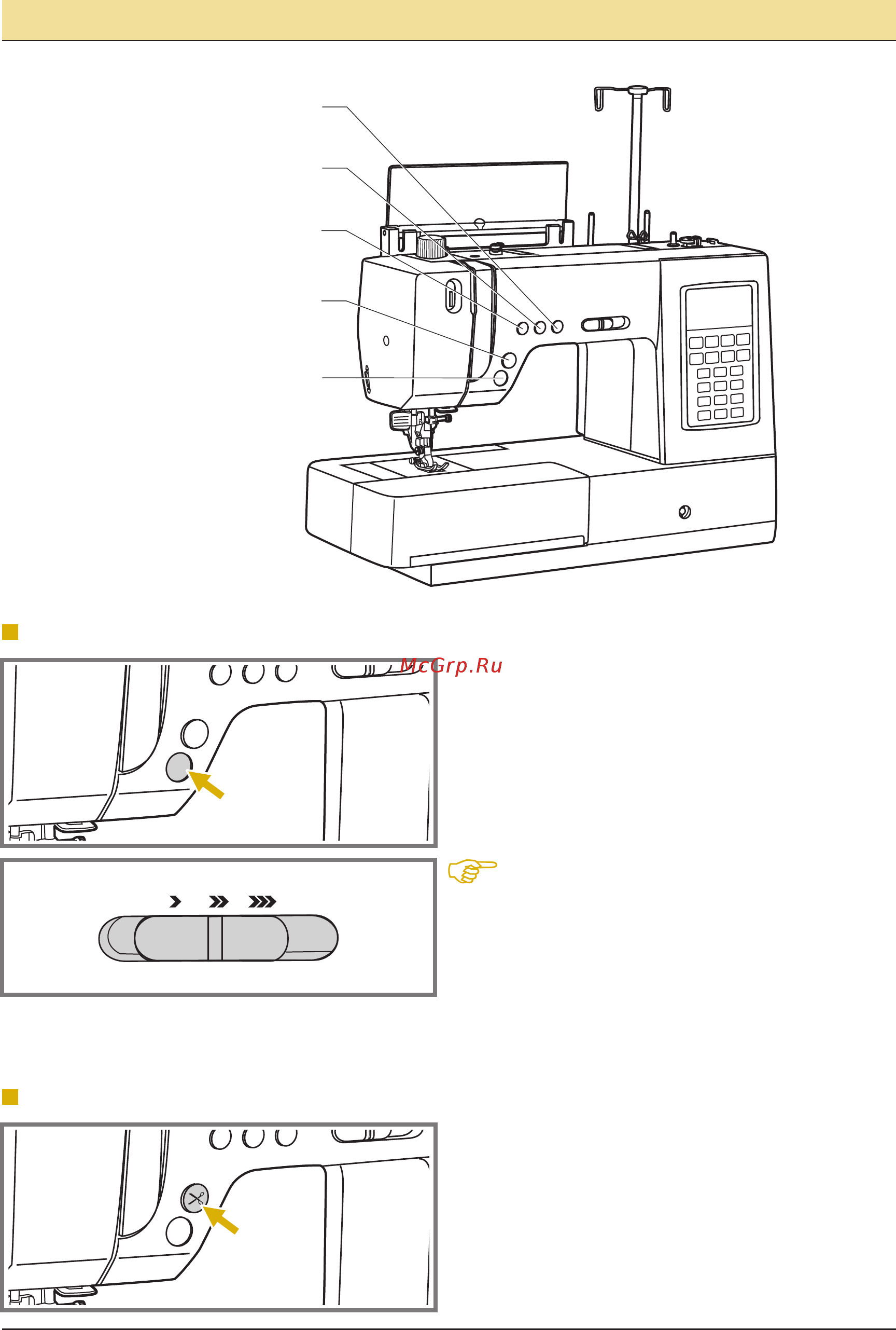 Astralux S 20 A (S20A) [10/103] Основные кнопки управления машиной