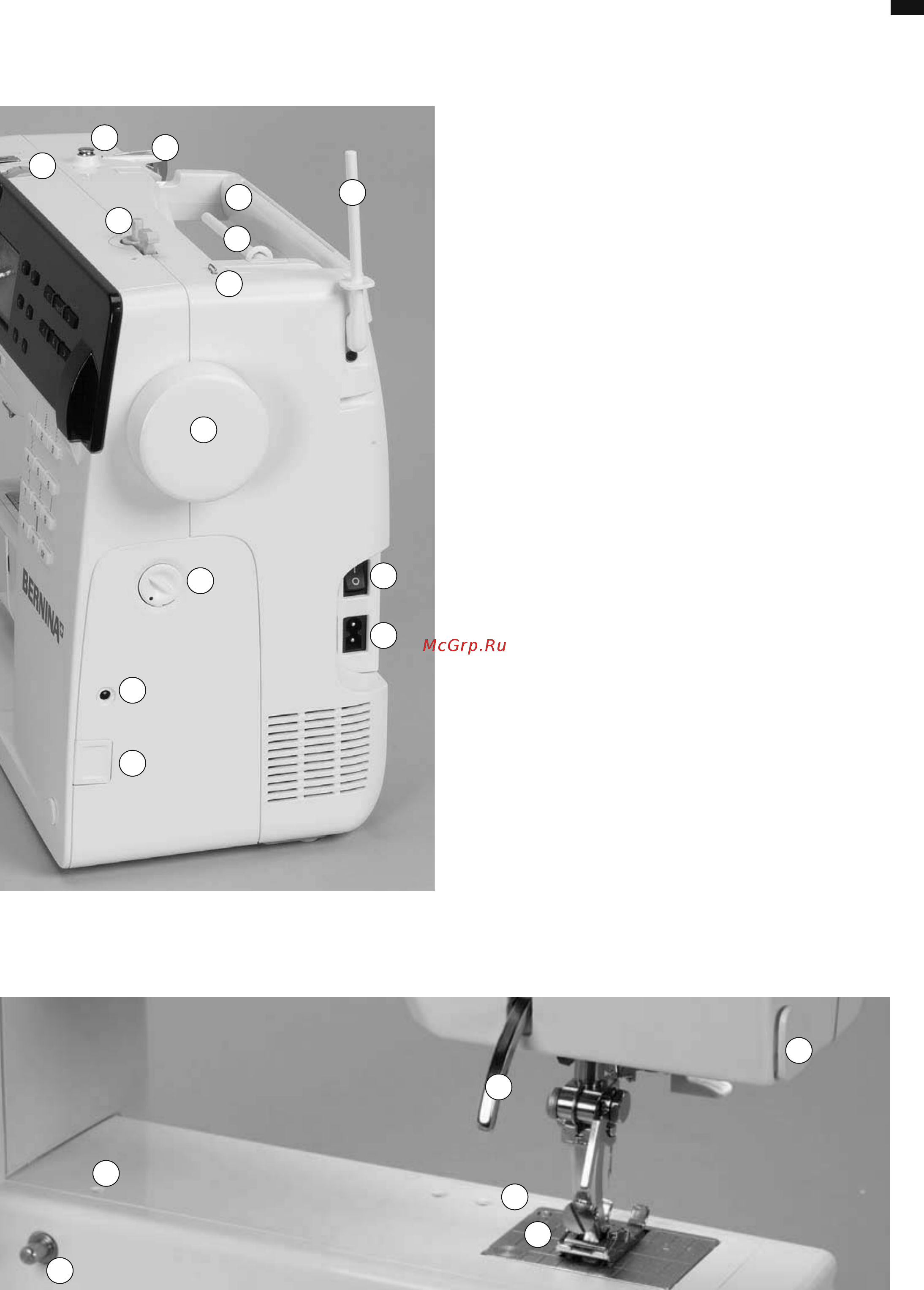 Bernina B 380 [9/52] Подготовка обзор швейного компьютера