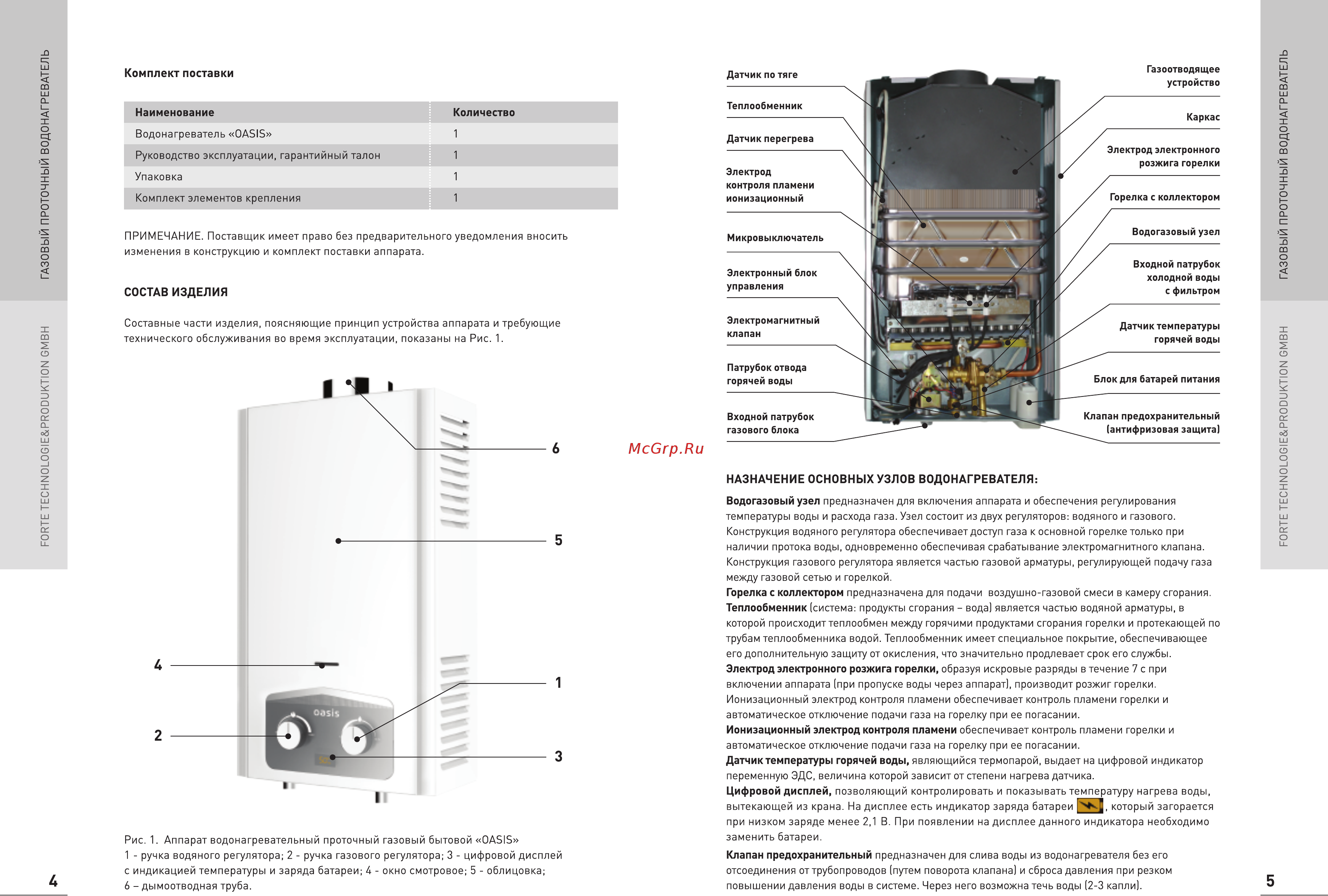 Oasis 12M/MS Инструкция по эксплуатации онлайн [4/12] 269652