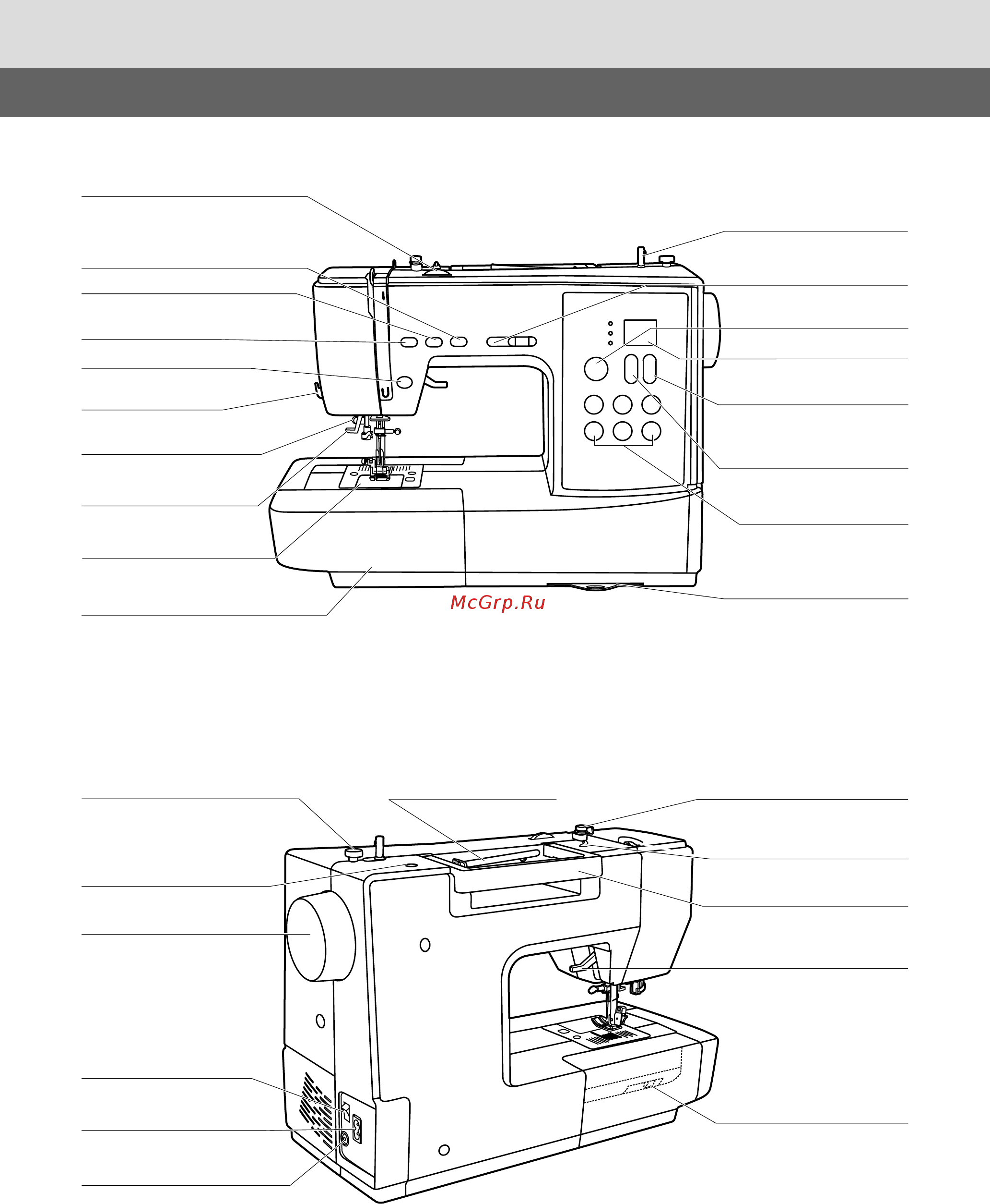 Bernina BERNETTE SEW GO 7 [8/68] Детали машины
