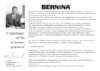 Bernina ACTIVA 1203 WHITE PEARL Инструкция по эксплуатации