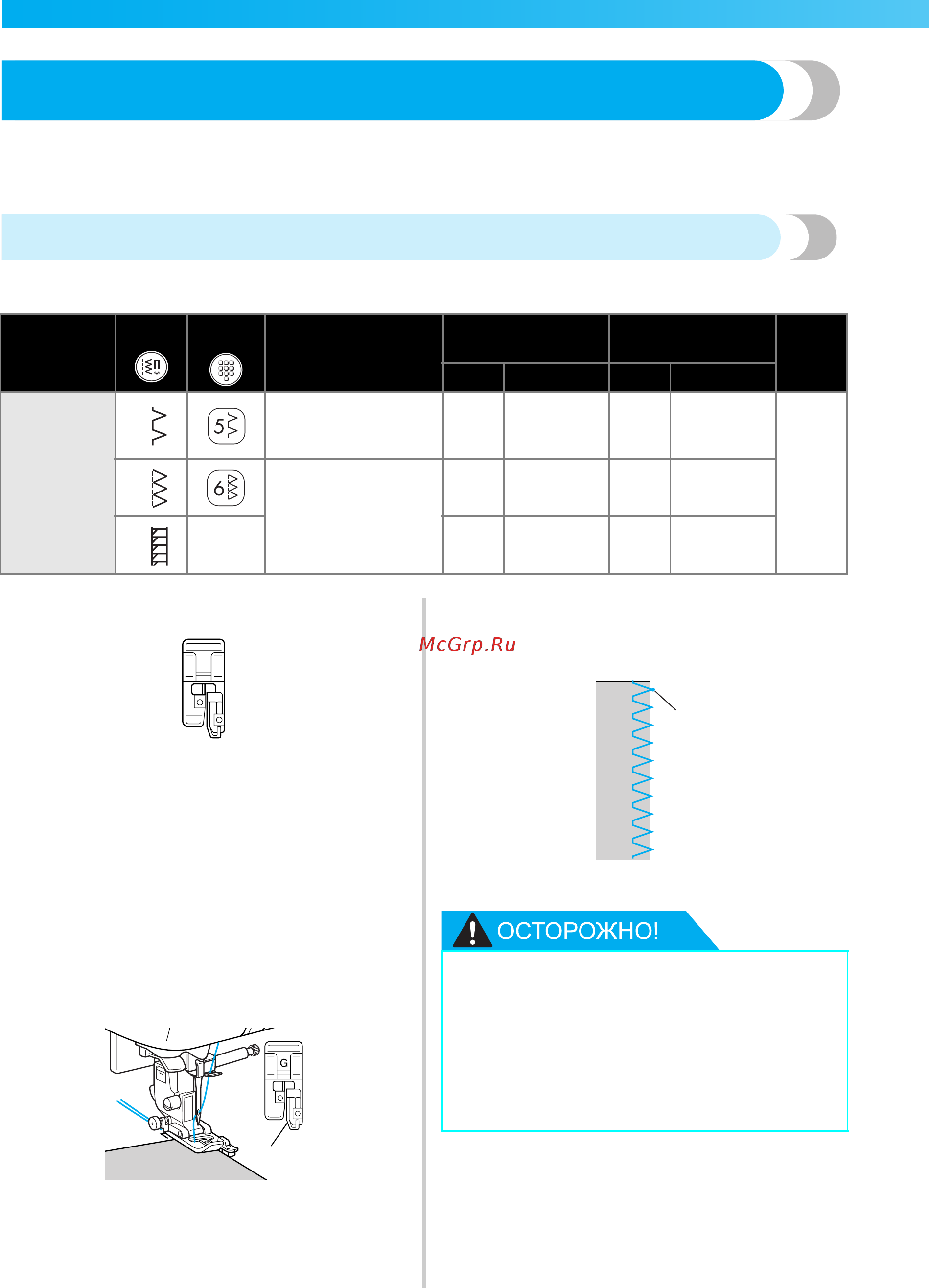 Brother INNOV-'IS NV-550 SE (SPECIAL EDITION) [78/172] После настройки ширины строчки медленно поверните маховик на себя против часовой стрелки и убедитесь в том что игла не касается прижимной лапки если игла ударит по лапке она может погнуться или сломаться