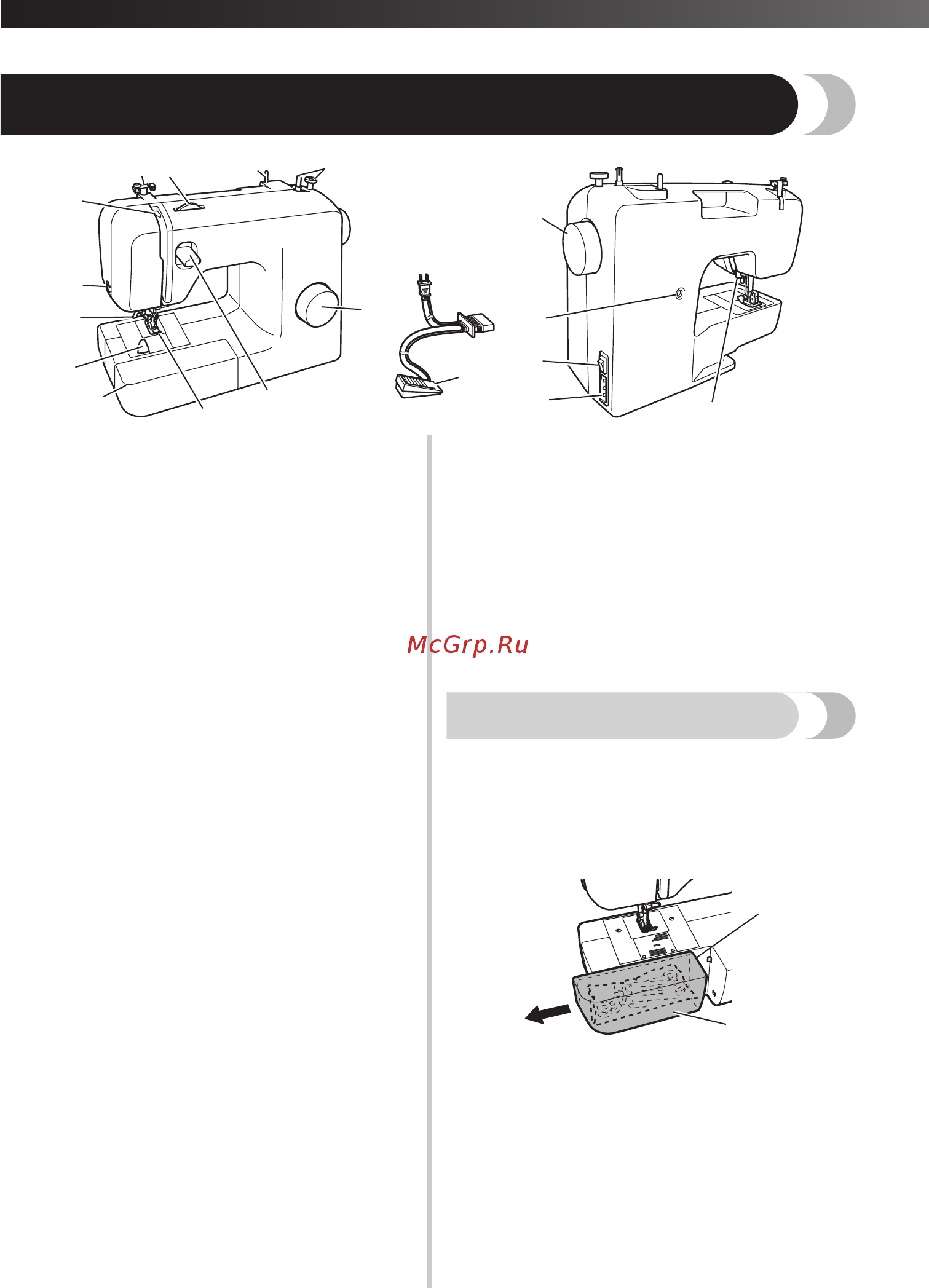 Brother ModerN 21 Бело-синяя [6/44] Плоская платформа