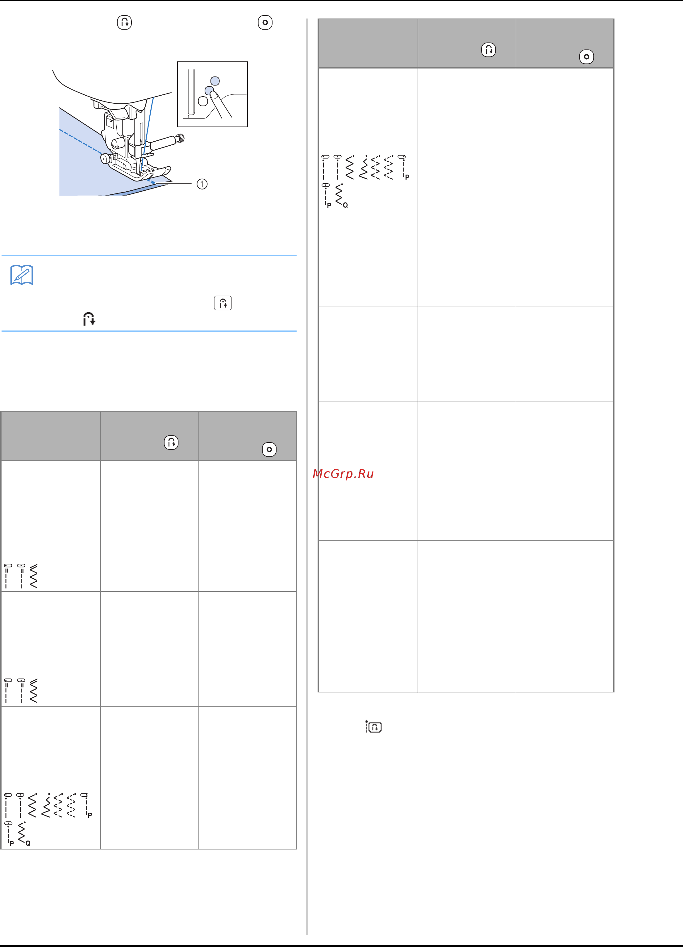 Brother INNOV-IS F410 [44/128] Приоритет закрепления включен вместо обратных стежков выполняются закрепляющие см раздел приоритет закрепления с b 37