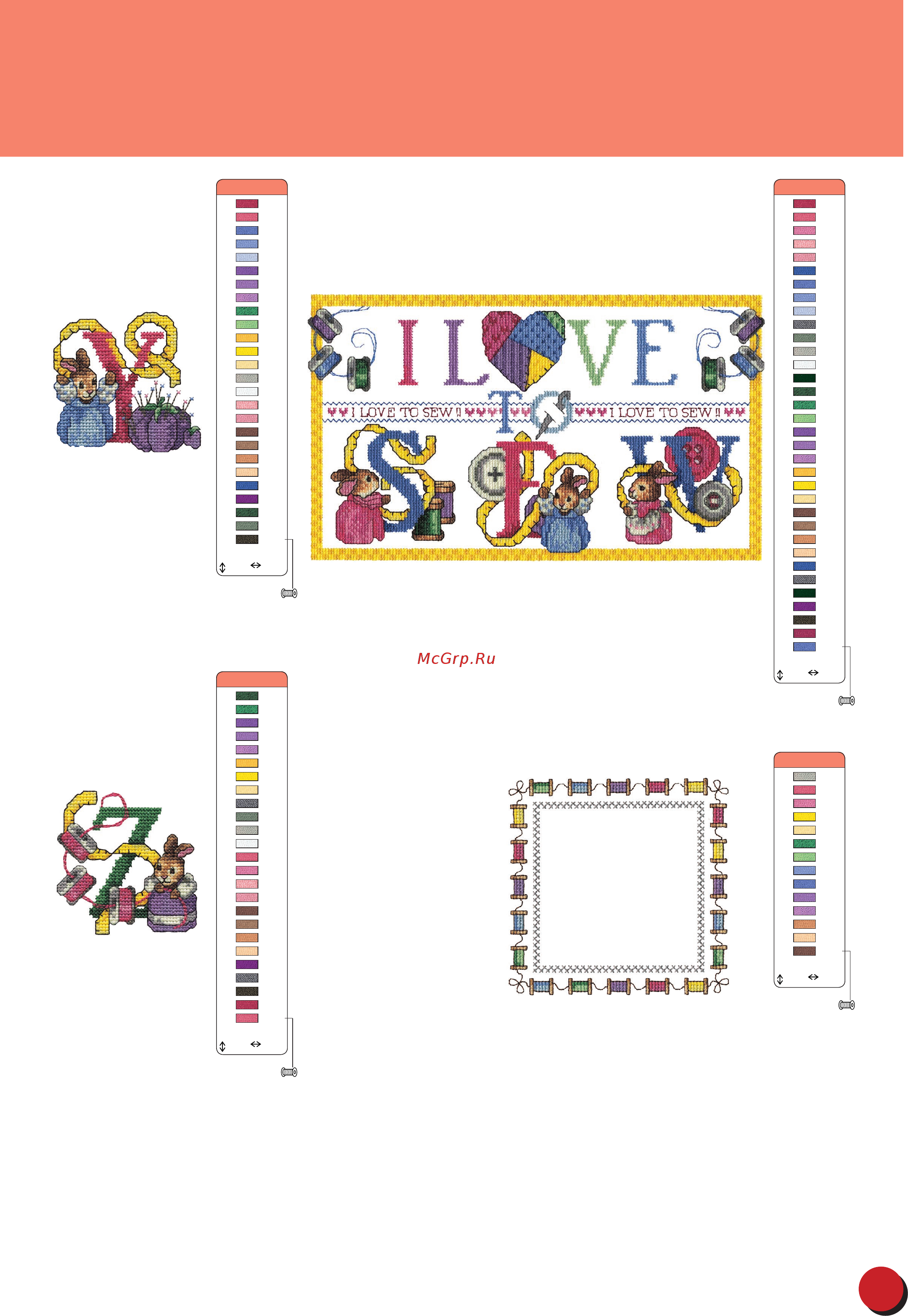 Brother INNOV-IS 5000 LAURA ASHLEY [53/0] Embroidery pattern color change table stickmuster farbtabelle tableau de changement de couleur des motifs de broderie kleurwijzigingstabel voor de borduurpatronen tabella di cambiamento colori degli schemi di ricamo tabla de cambio de color para patrones de bordado таблица смены цвета нитей для рисунка вышивки