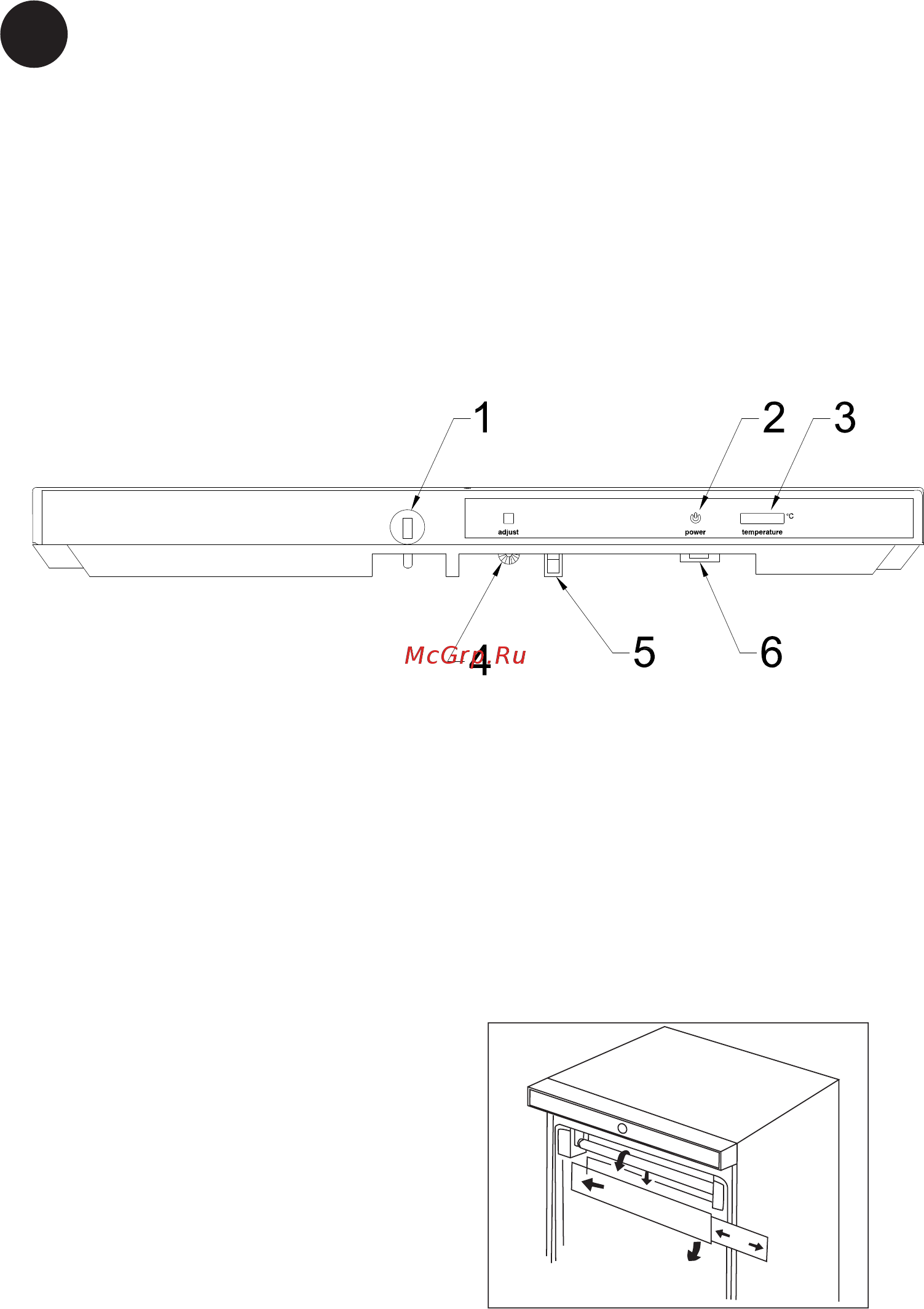 Vestfrost VKG 571 BR [36/76] Kontrolpanel
