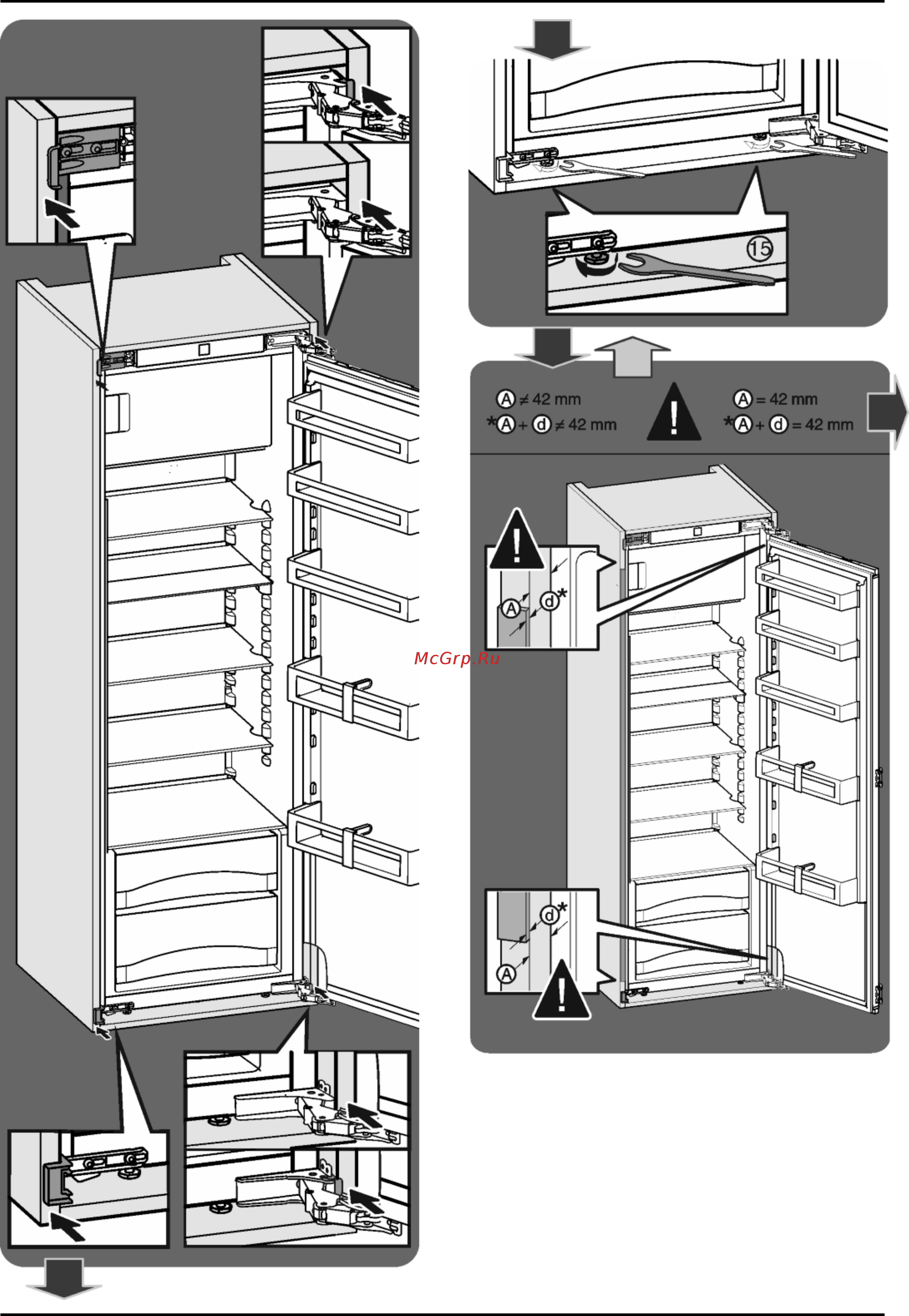 Liebherr IK 2760 Руководство по монтажу Liebherr IKB 2360 (англ.) онлайн [12/18] 274157