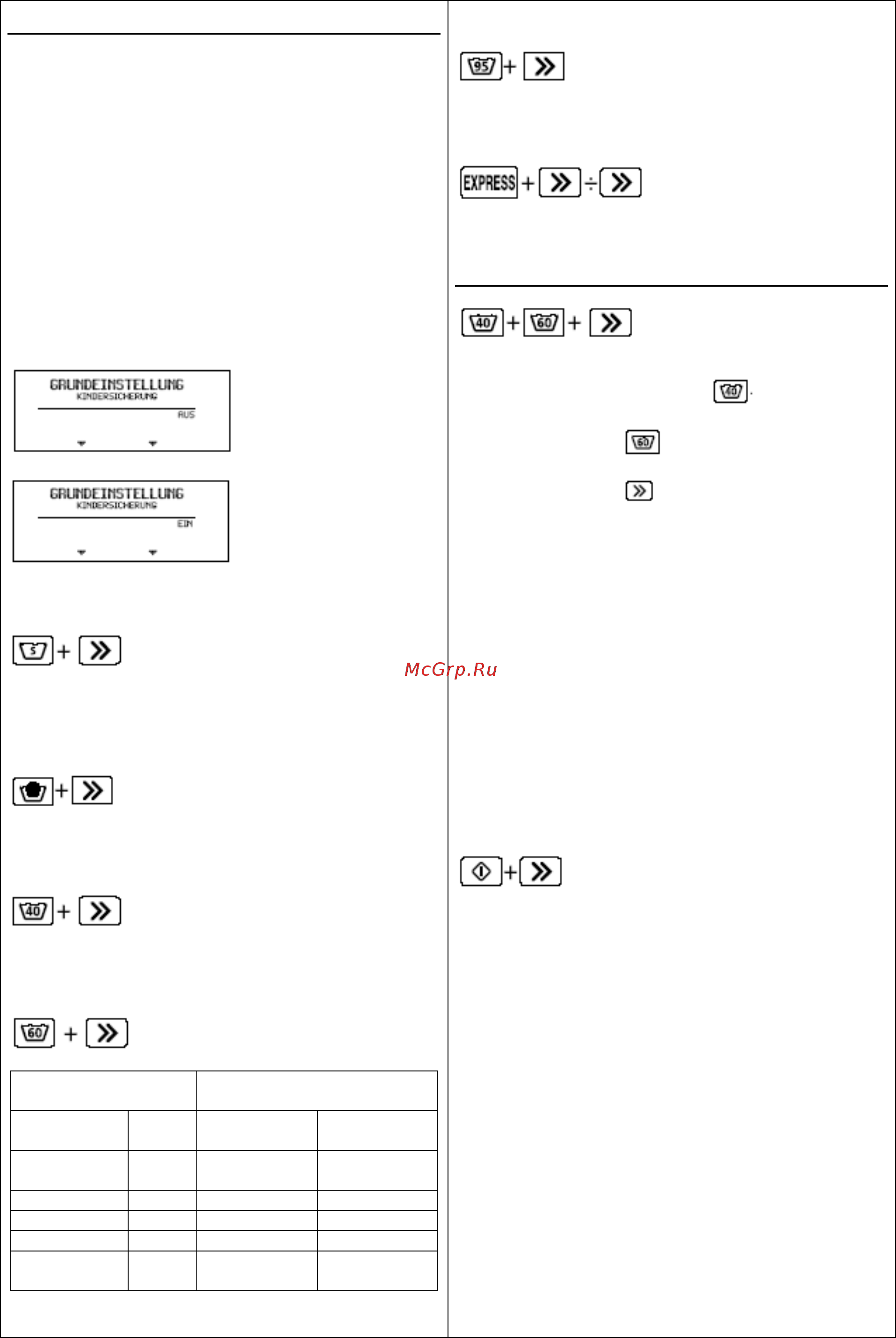 Schulthess Spirit XLI 5536.2 C белая [17/21] Настройки