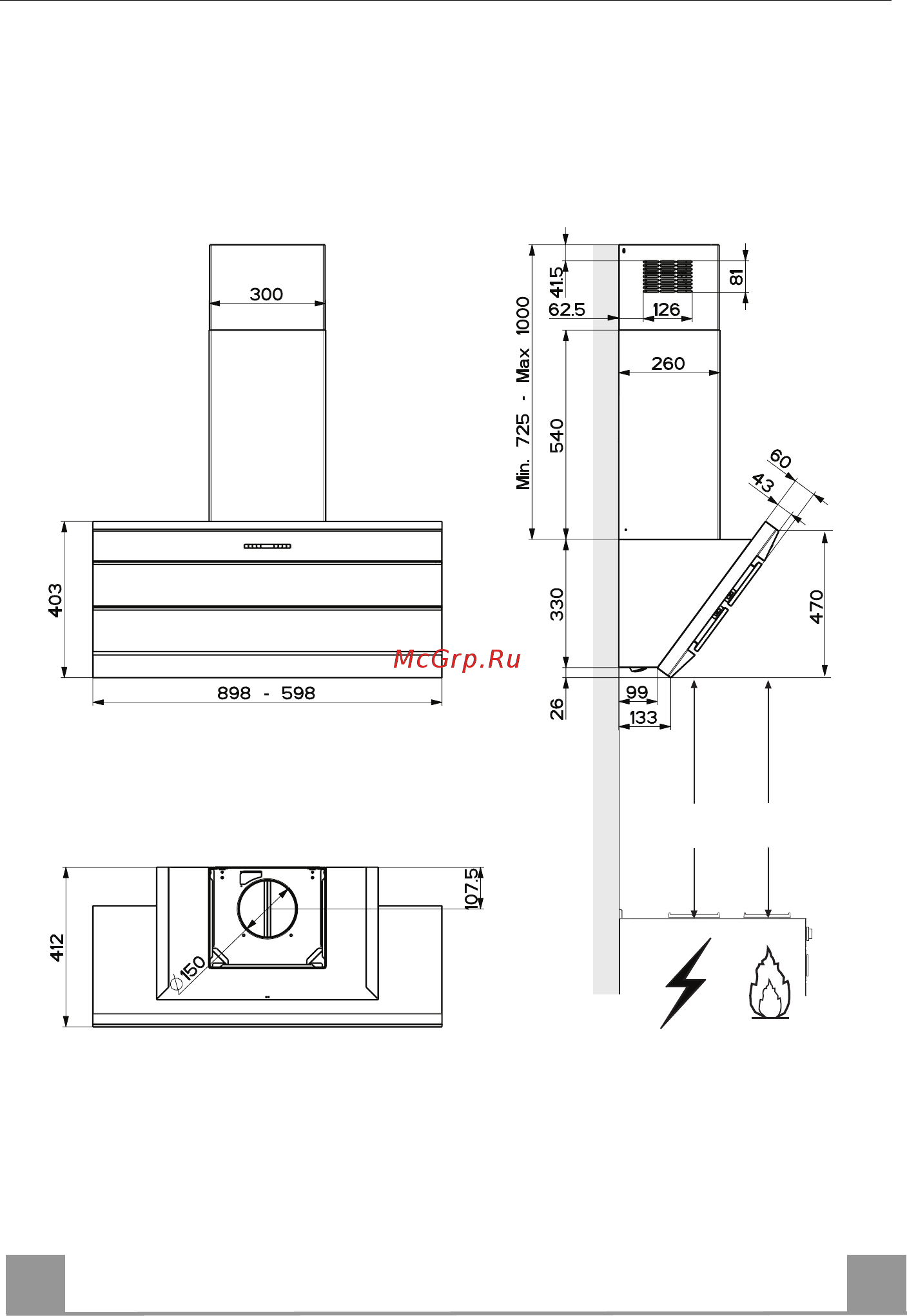 Faber ORIZZONTE PLUS VETRO EG8 X/VBK A90 LOGIC (110.0157.147) Инструкция по эксплуатации онлайн [5/36] 271549