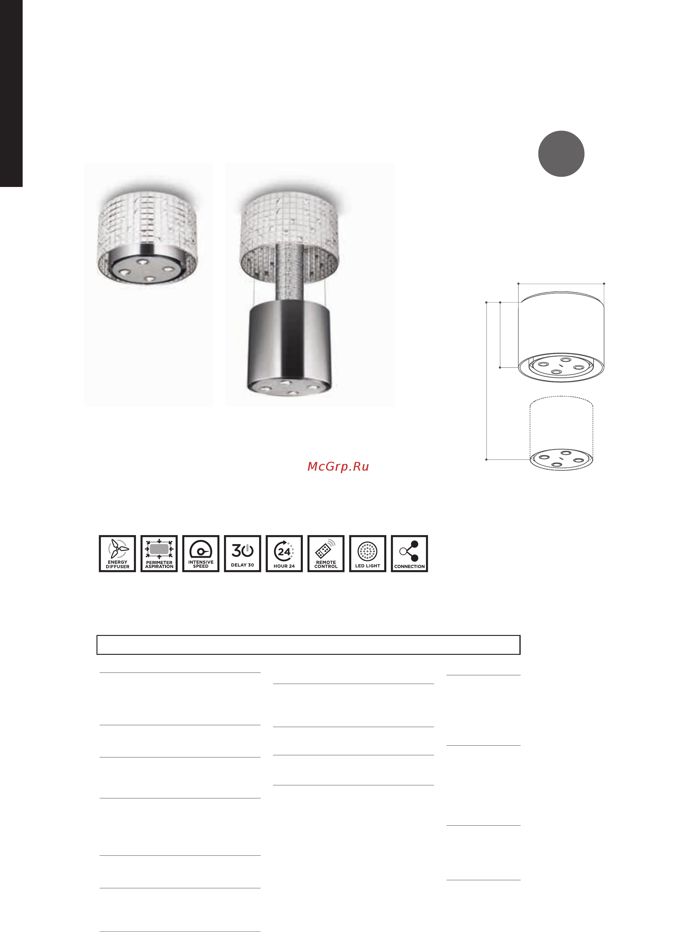 Faber HEAVEN GLASS 2.0 WH FLAT A90 (110.0428.440) Каталог Faber онлайн [156/272] 280486
