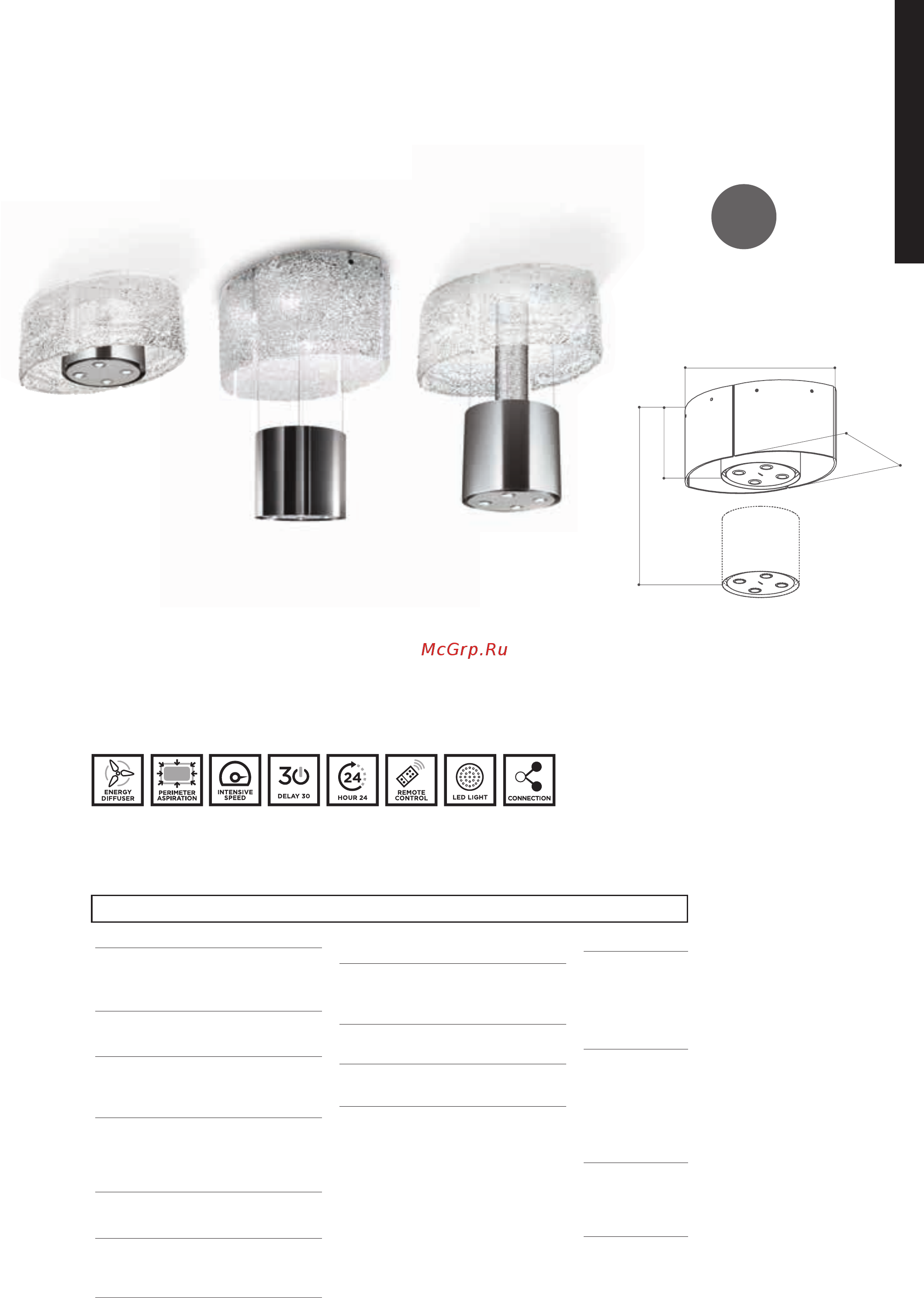 Faber HEAVEN GLASS 2.0 WH FLAT A90 (110.0428.440) Каталог Faber онлайн [159/272] 280486
