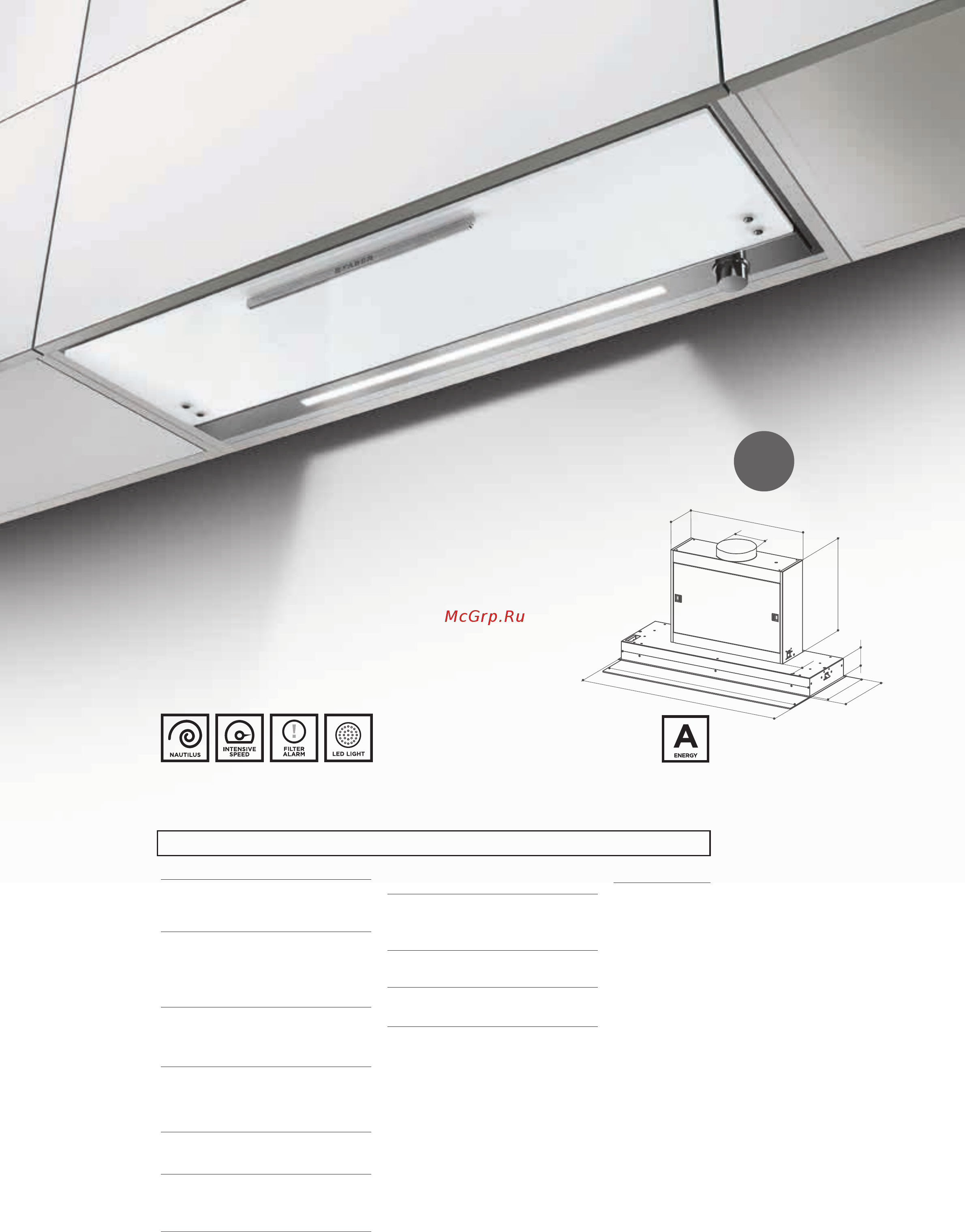 Faber T-LIGHT EV8P WH MATT A90 (110.0456.269) Каталог Faber онлайн [236/272] 280456