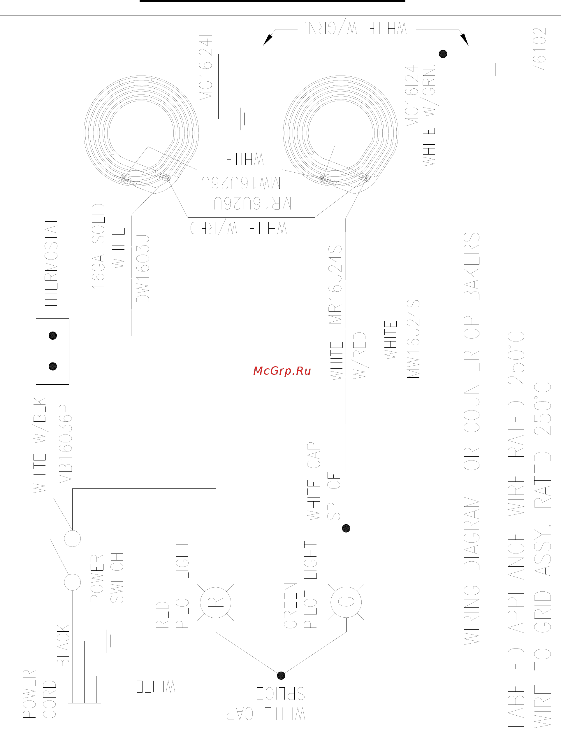 Gold Medal 5038EX [12/14] Wiring diagram standard