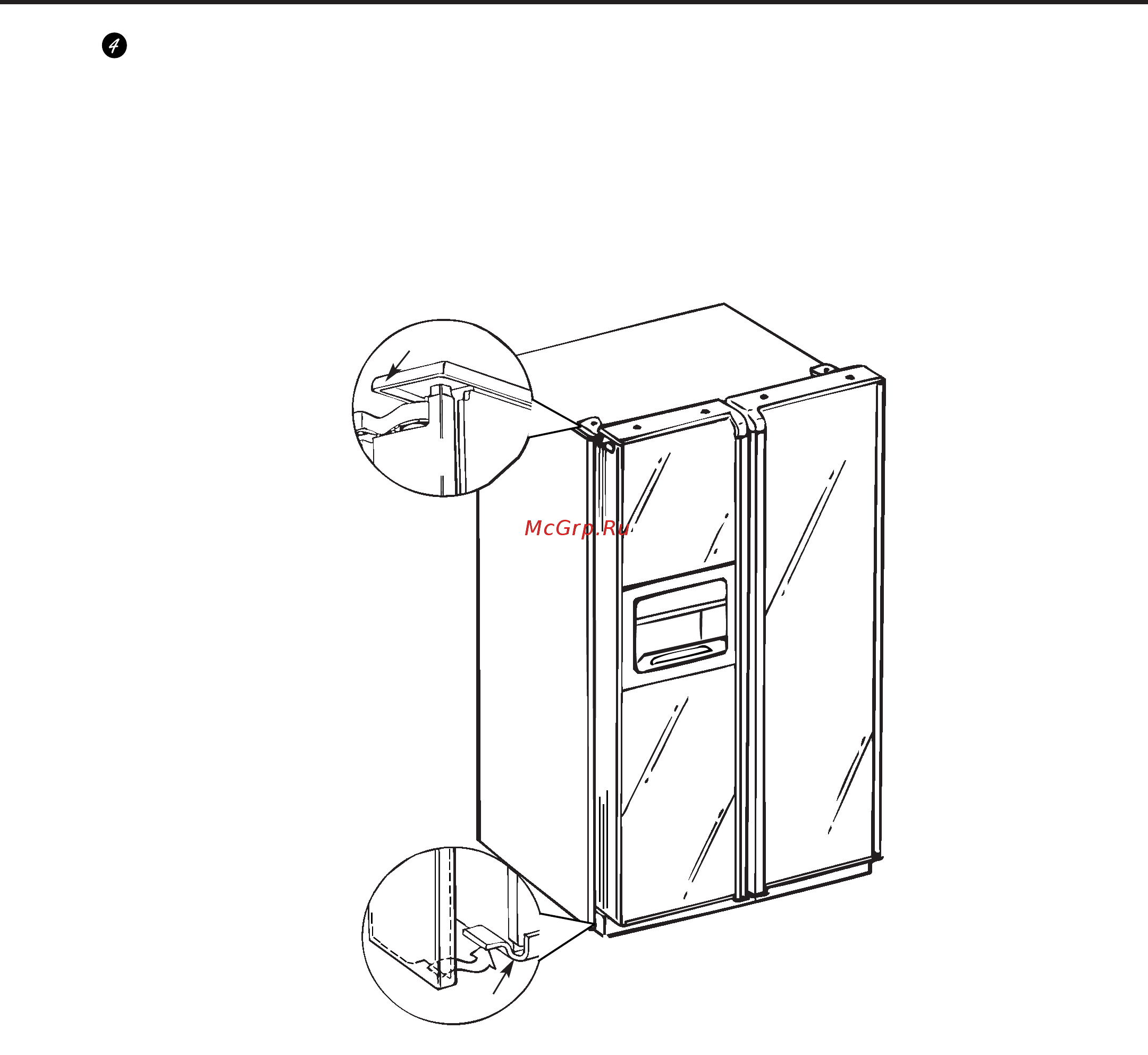 General Electric GCE21XGYFWW белый [201/280] Q anbringen der seitlichen leiste