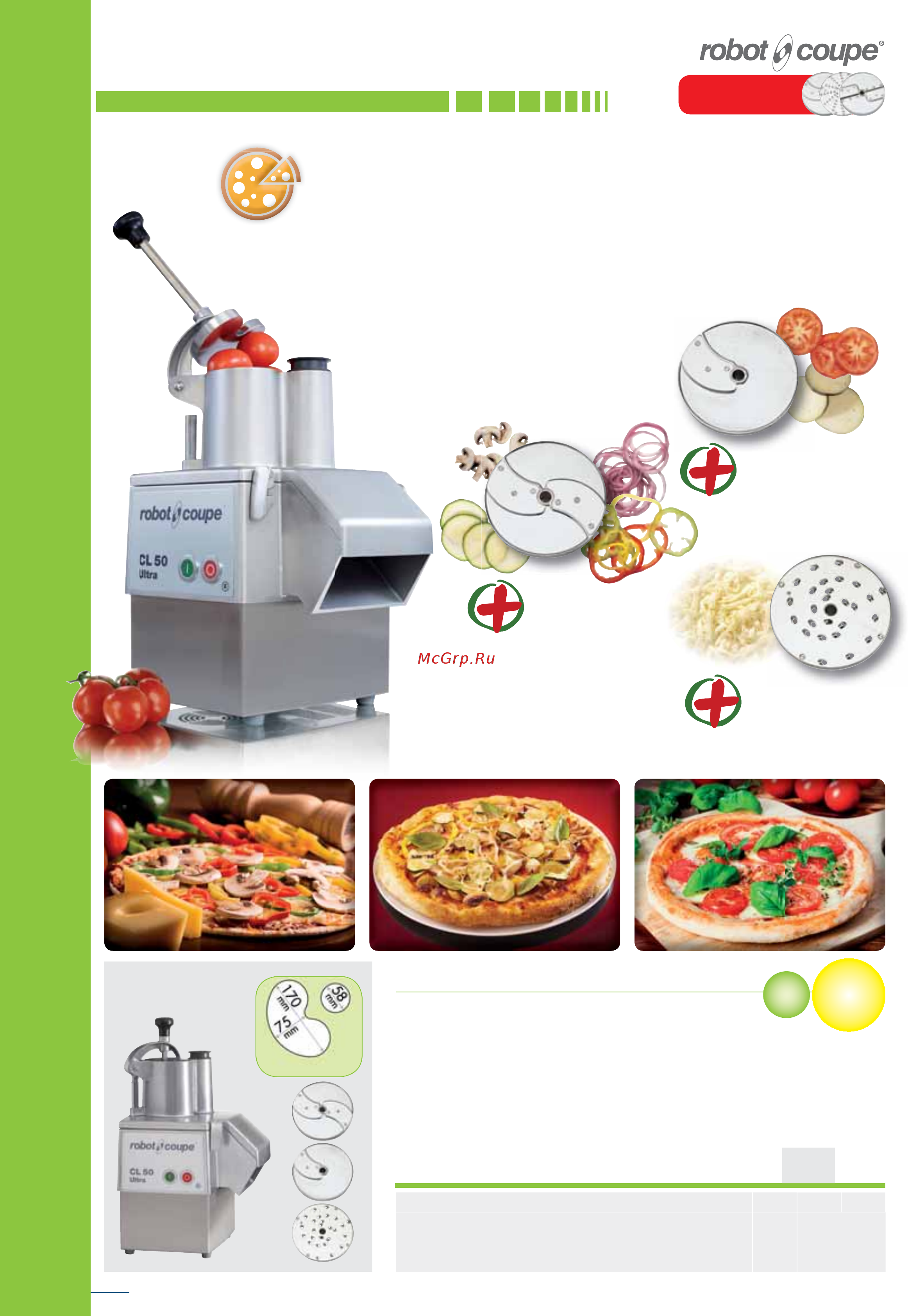 Robot Coupe MP 450 Combi Ultra [28/84] Cl 50 ultra пицца