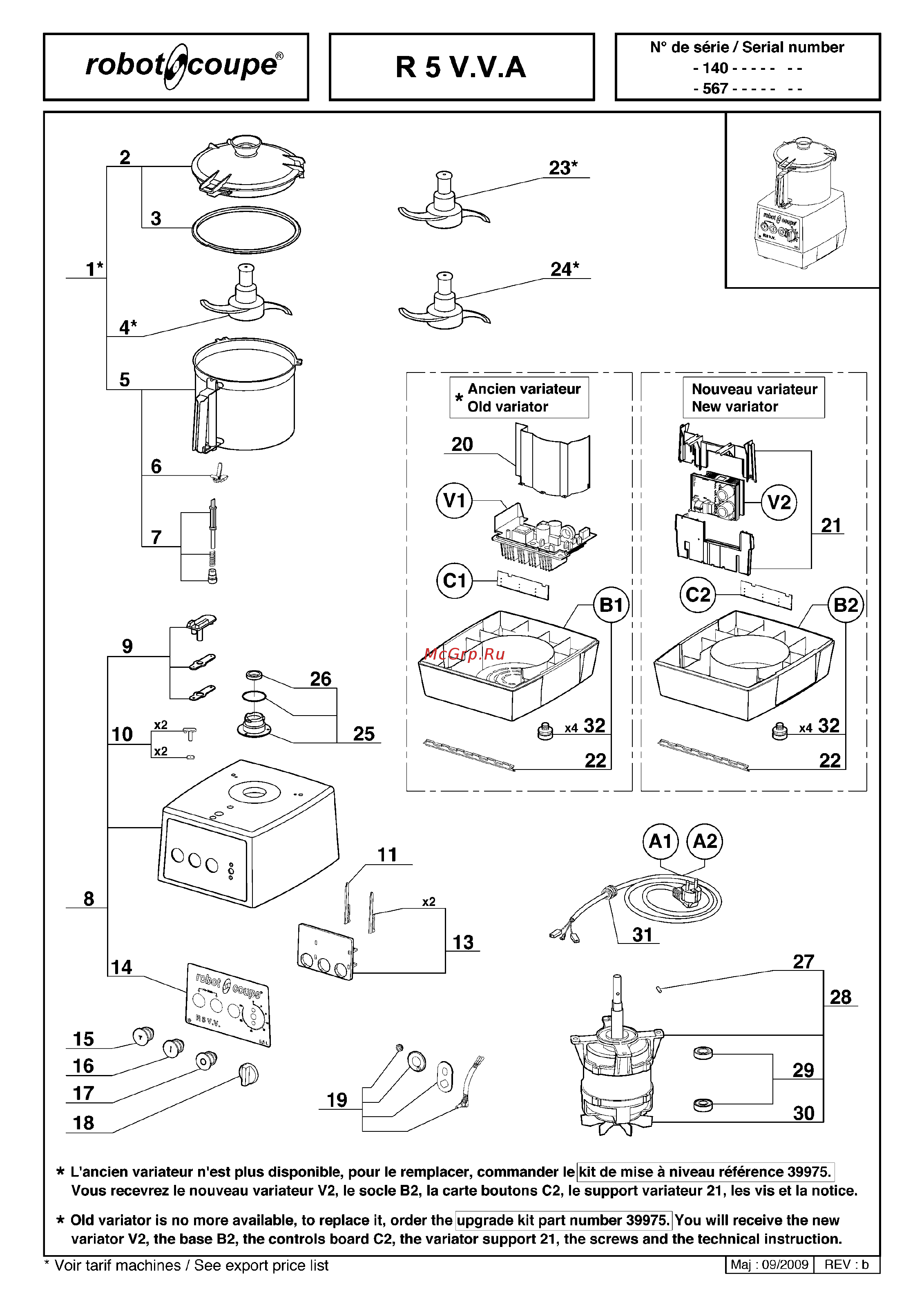 Robot Coupe R5 Plus 380В [16/29] R 5 v v a