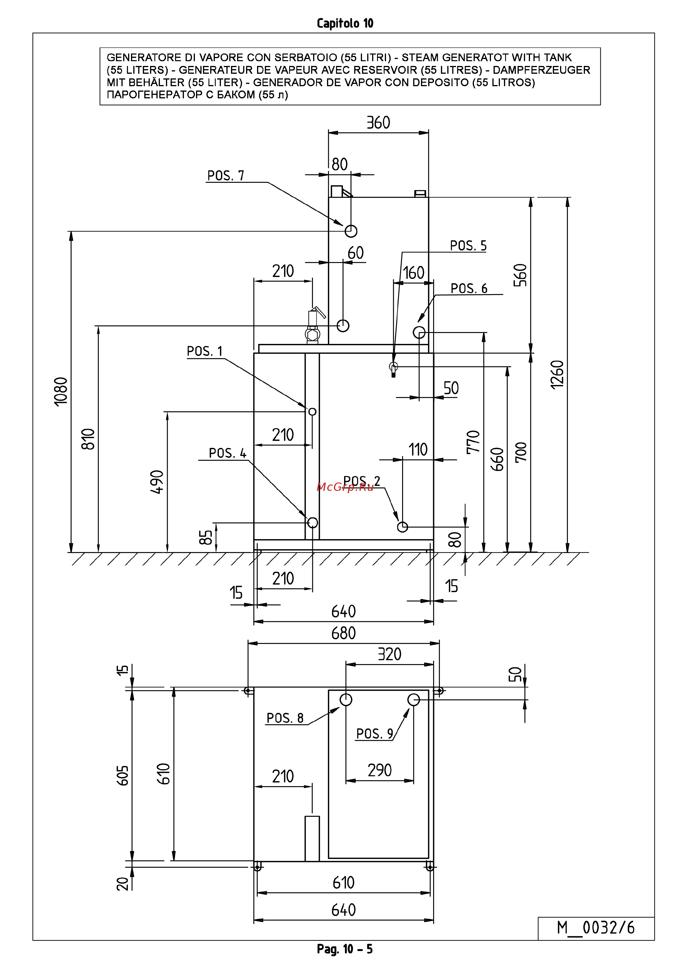 PONY GE 50 с баком для конденсата 100л Инструкция по эксплуатации онлайн [21/41] 272111