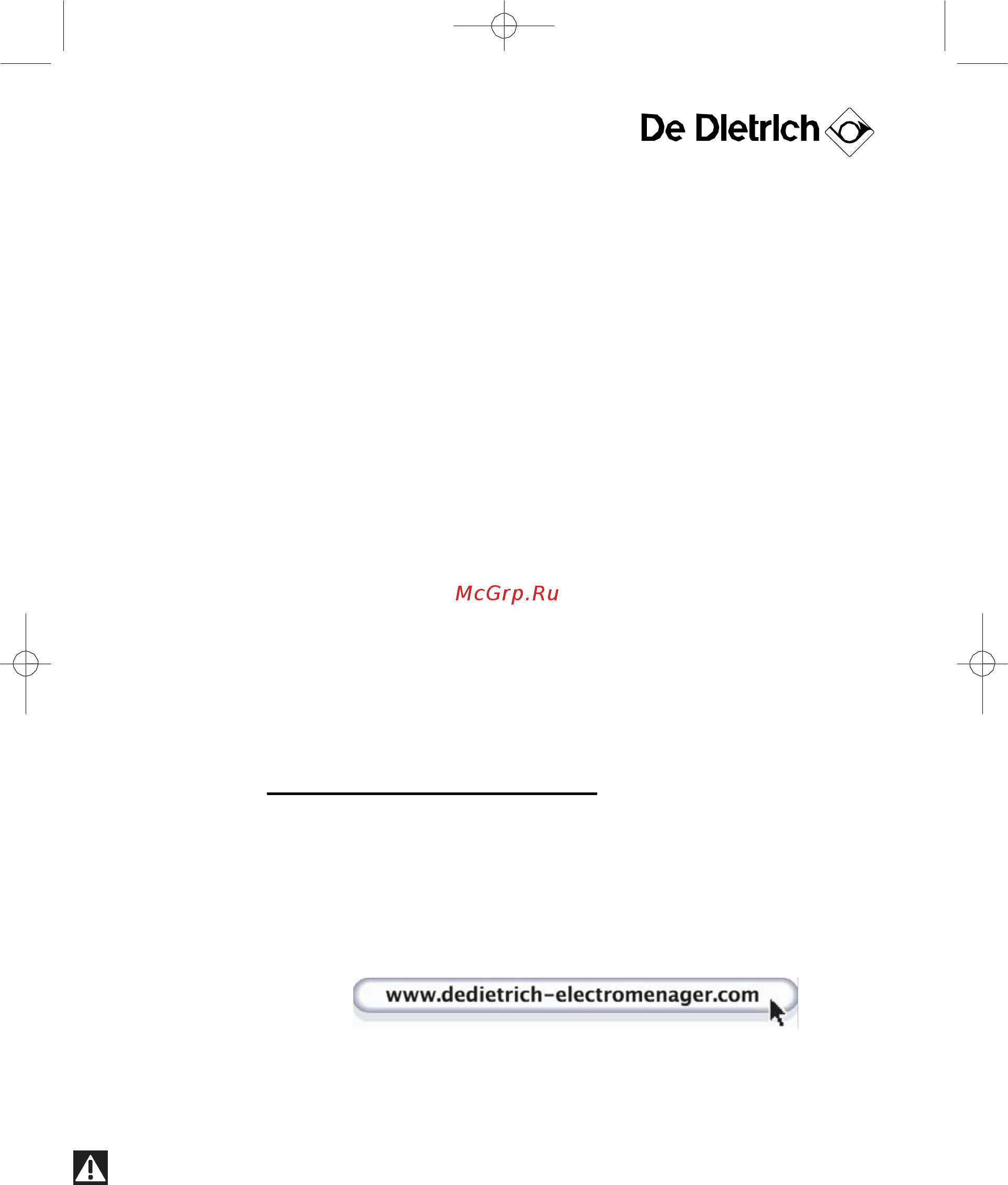 De Dietrich DOP 895 X Инструкция по эксплуатации онлайн