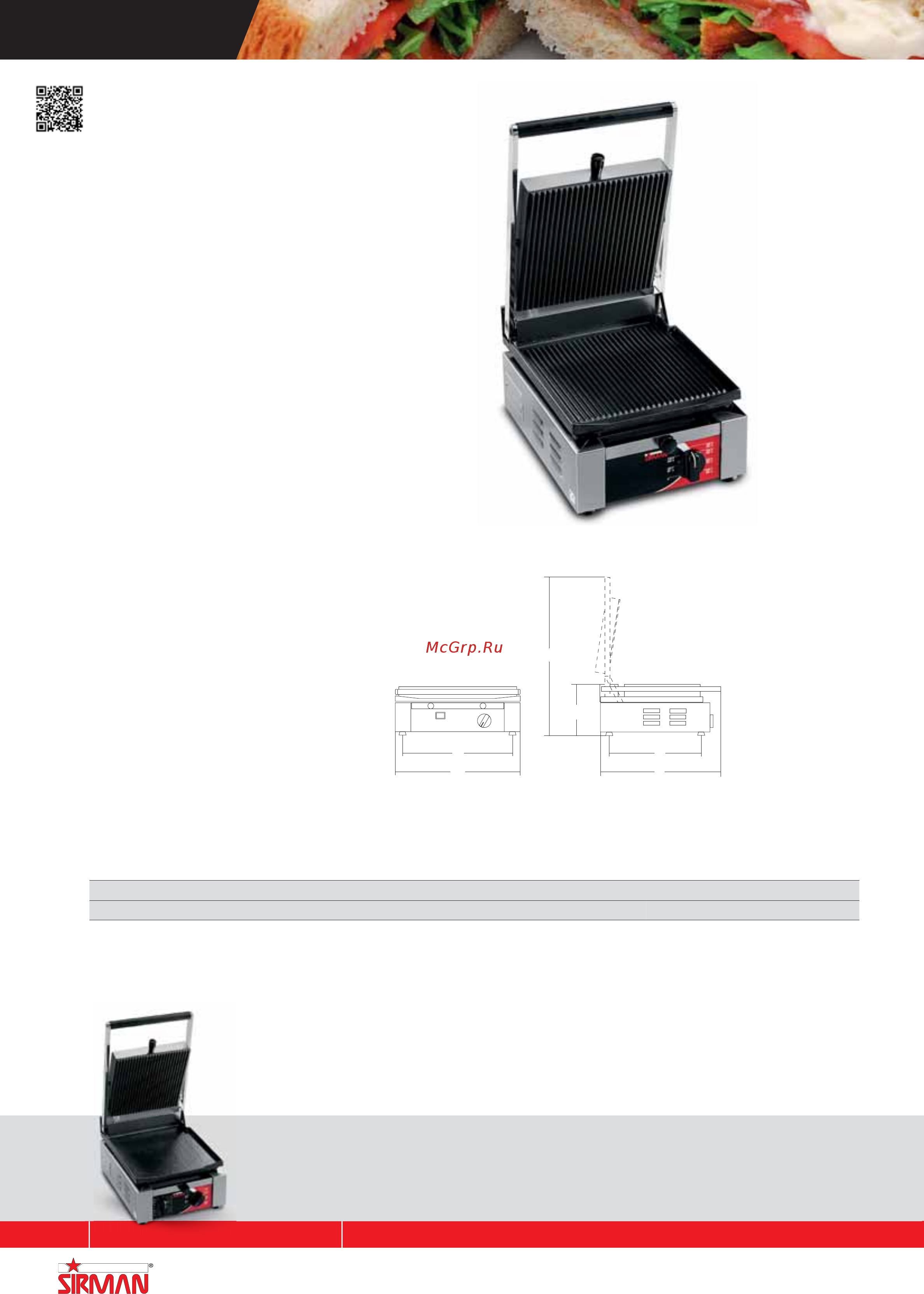 Sirman C 6 VV [159/255] Piastre sandwich grills