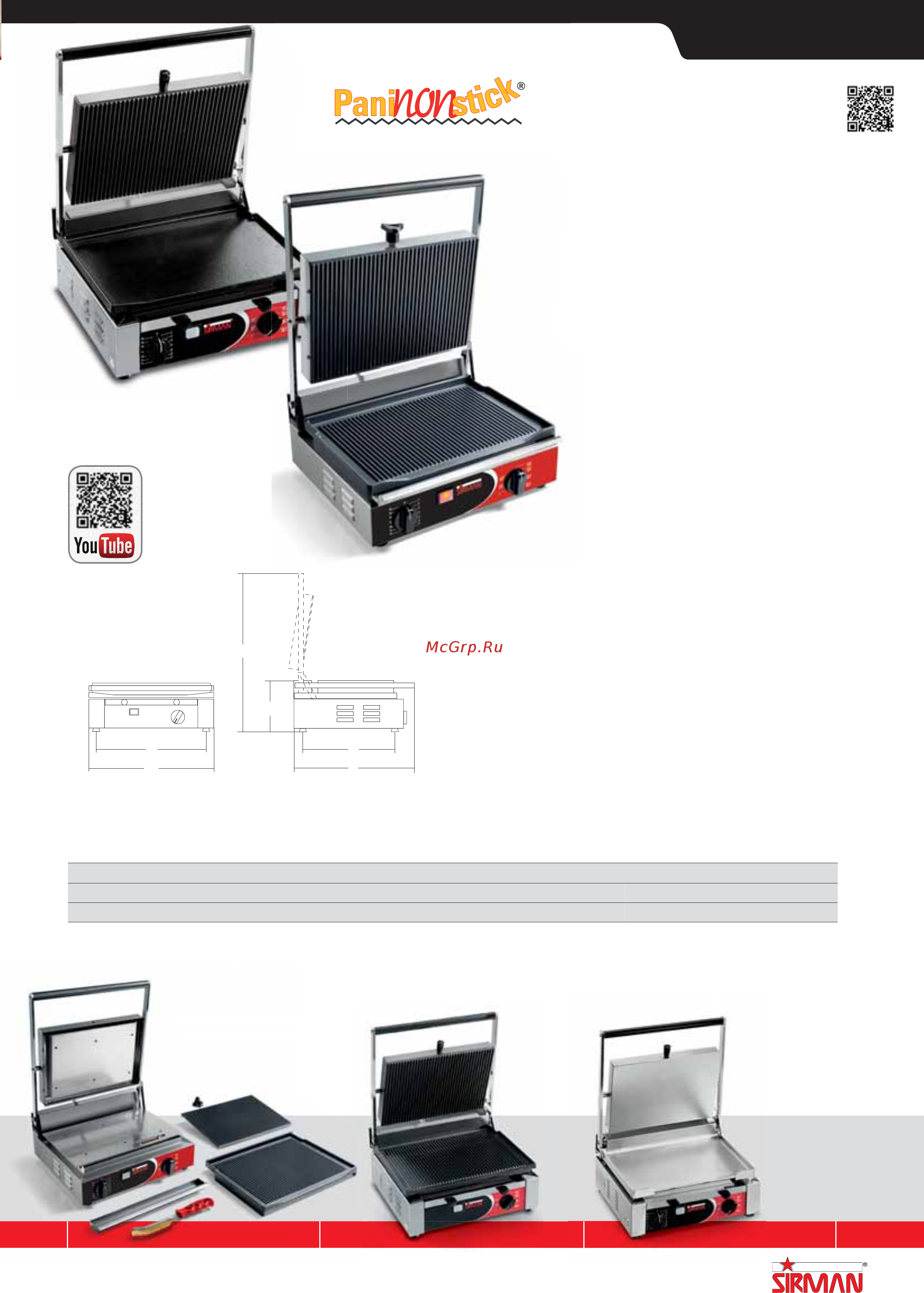 Sirman PPJ 10 SC 380В на подставке [160/255] Piastre sandwich grills