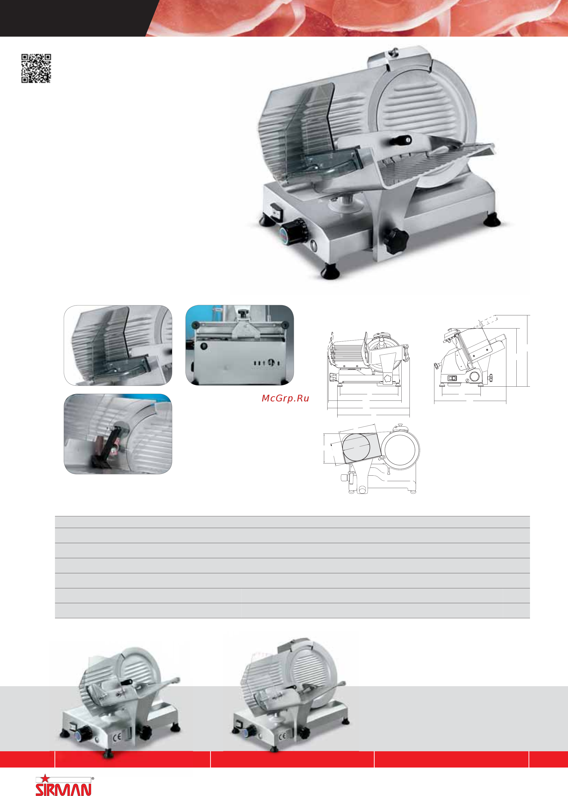 Sirman C 6 [29/255] Affettatrici slicing machines