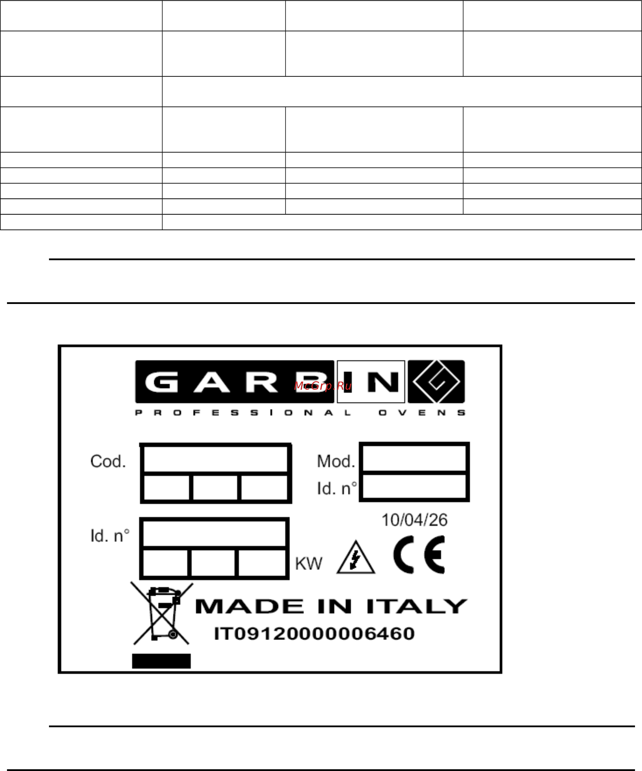 Garbin 43PE VAP Инструкция по эксплуатации онлайн [5/29] 272347
