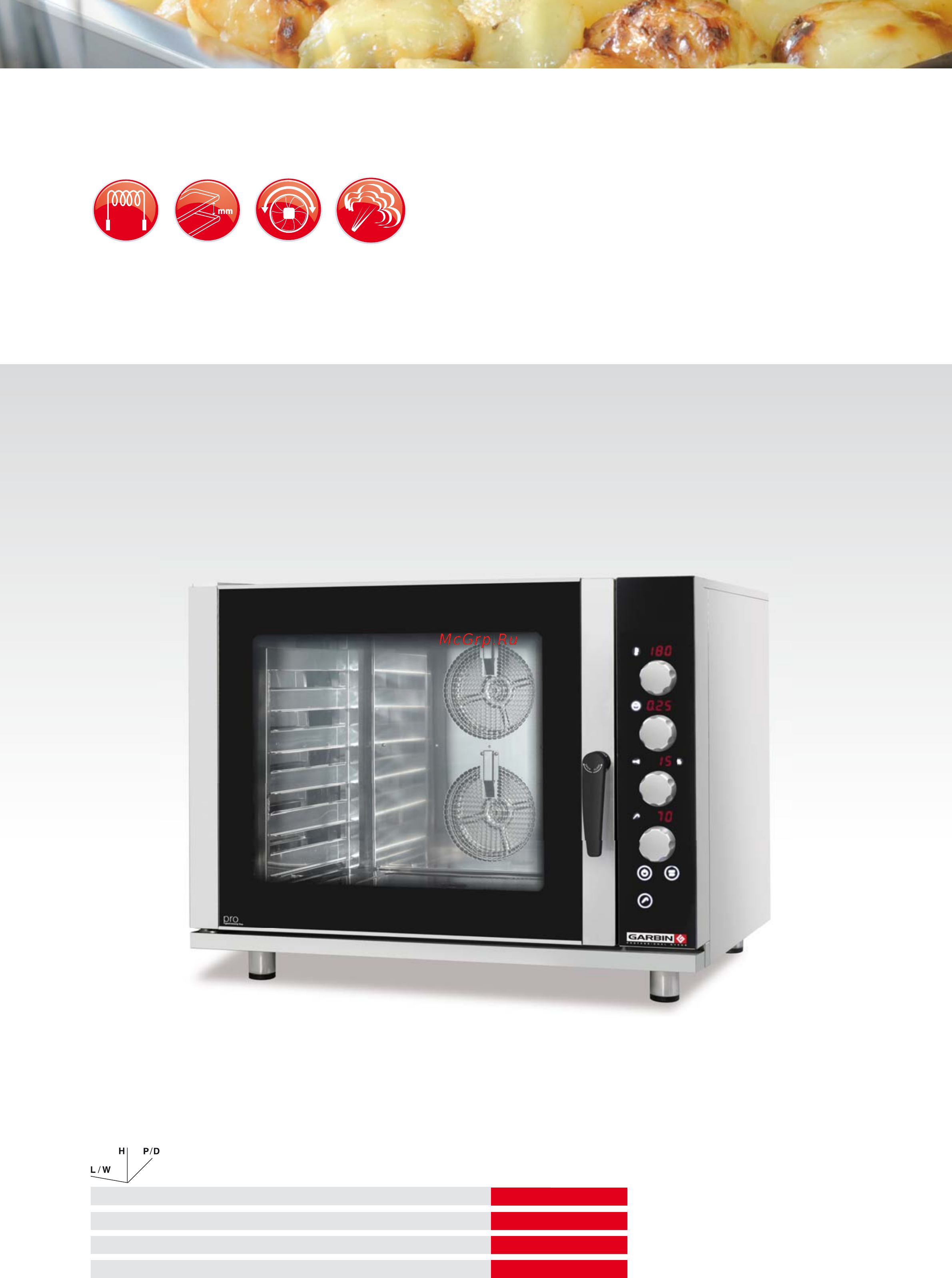 Garbin 61G VAP [22/32] Forno elettrico serie 61