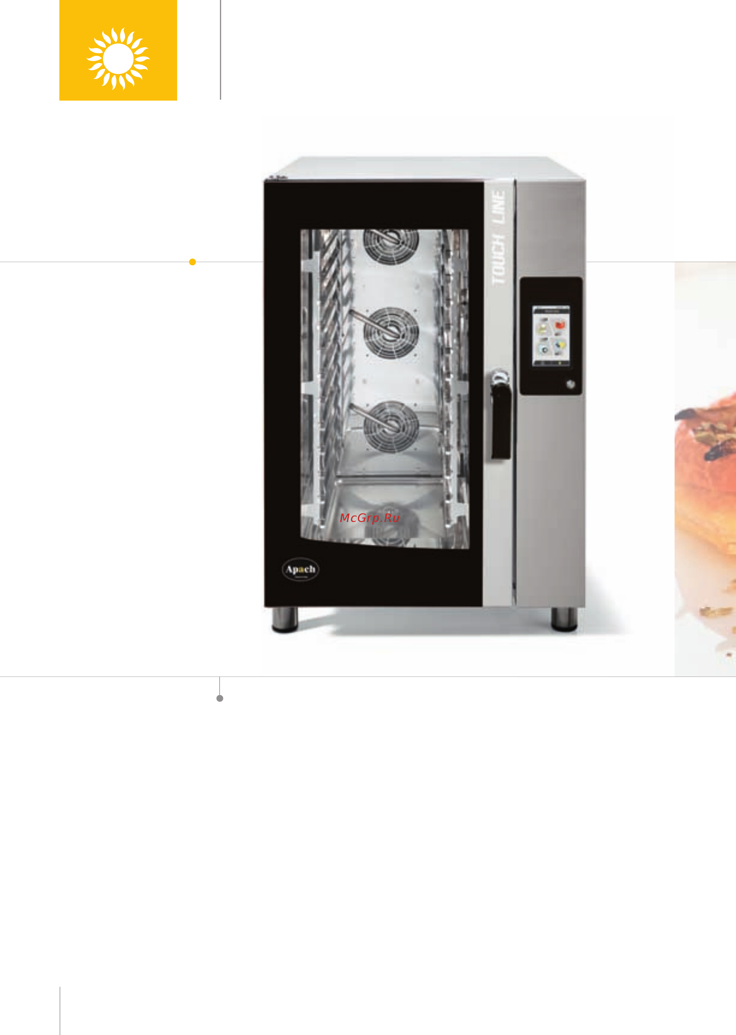 Apach ACB6040 A [4/160] Пароконвектоматы с панелью управления touch screen