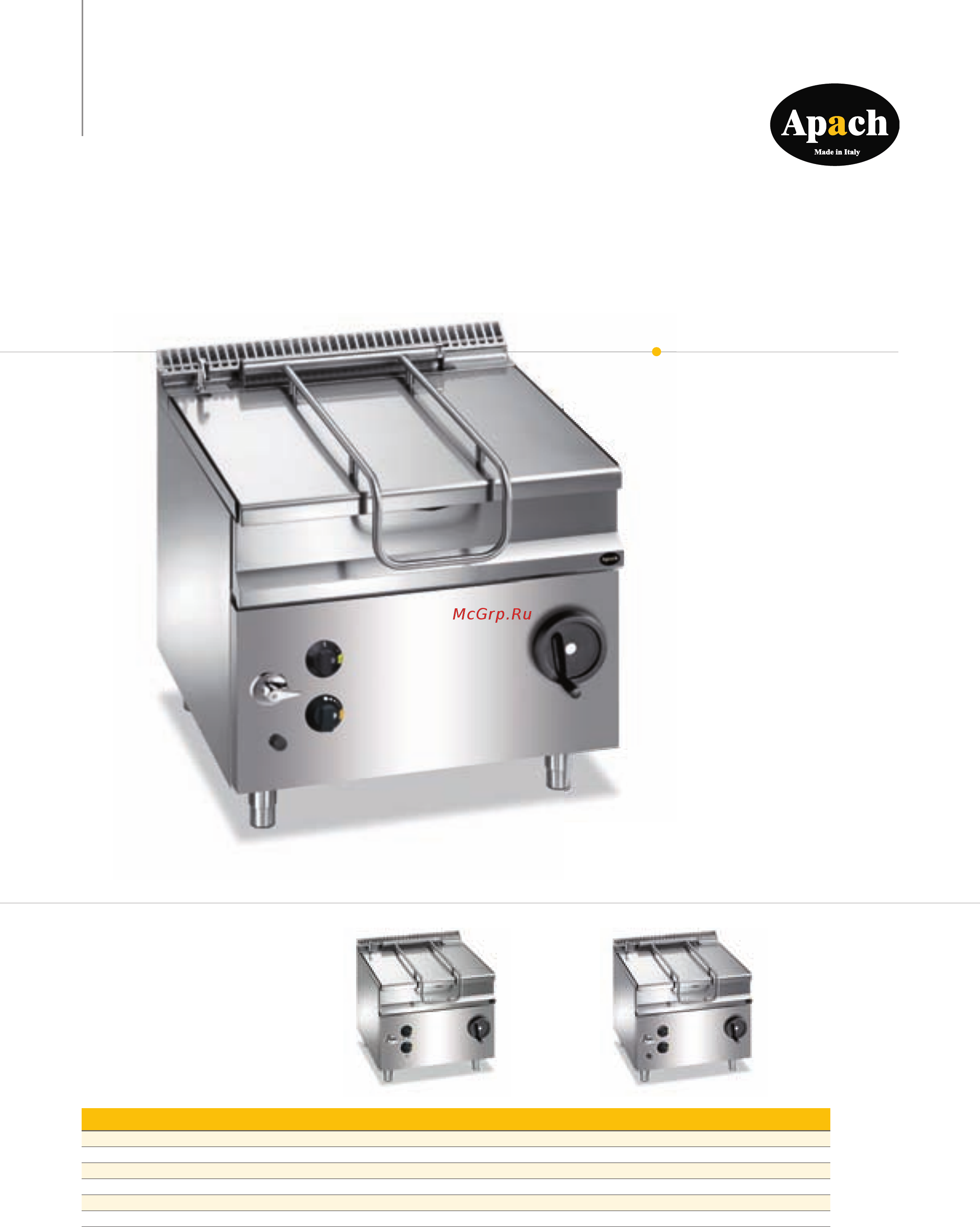 Apach ACB4515 A [59/160] Сковороды опрокидываемые