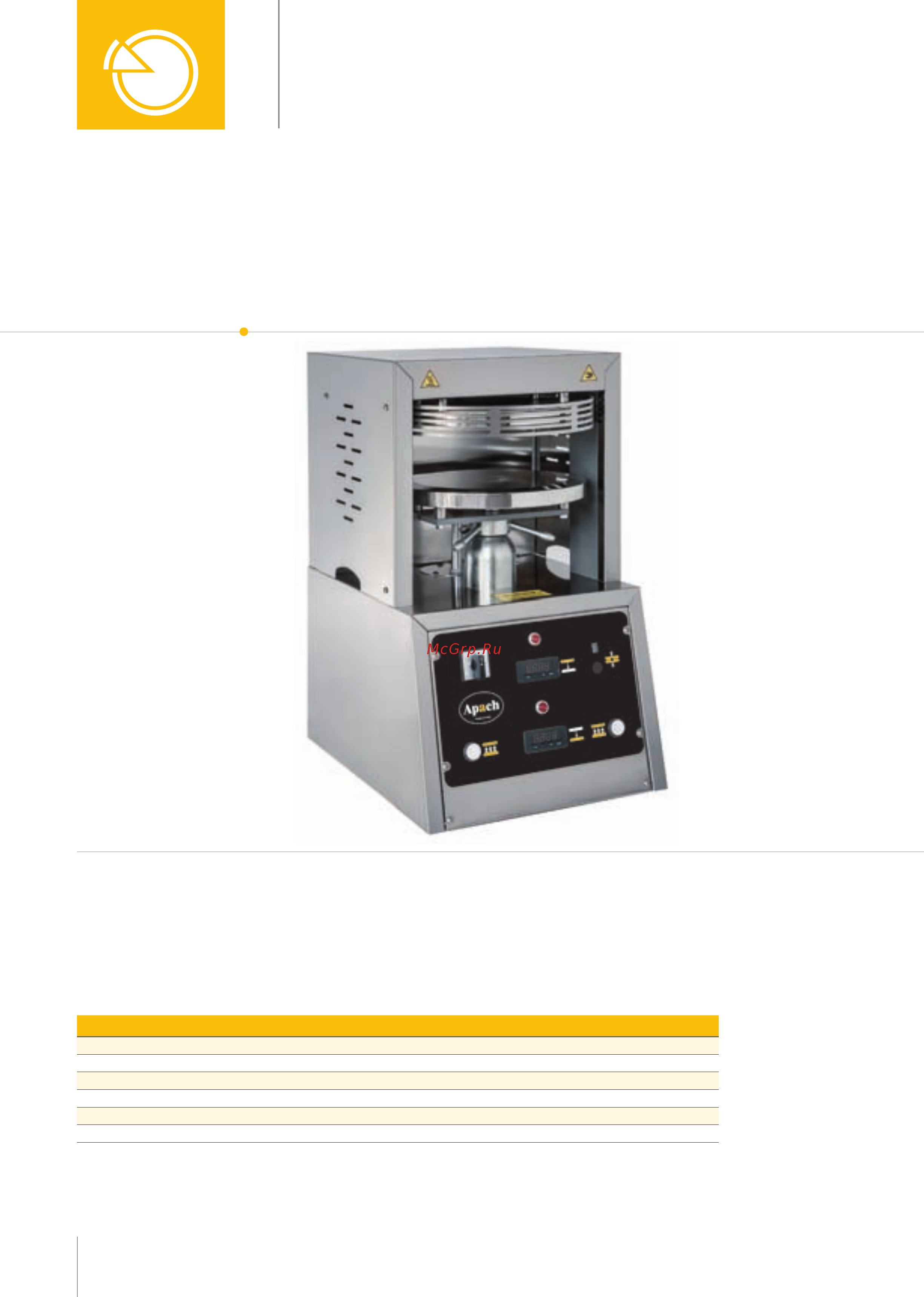 Apach ACB6040 W [80/160] Прессы для пиццы