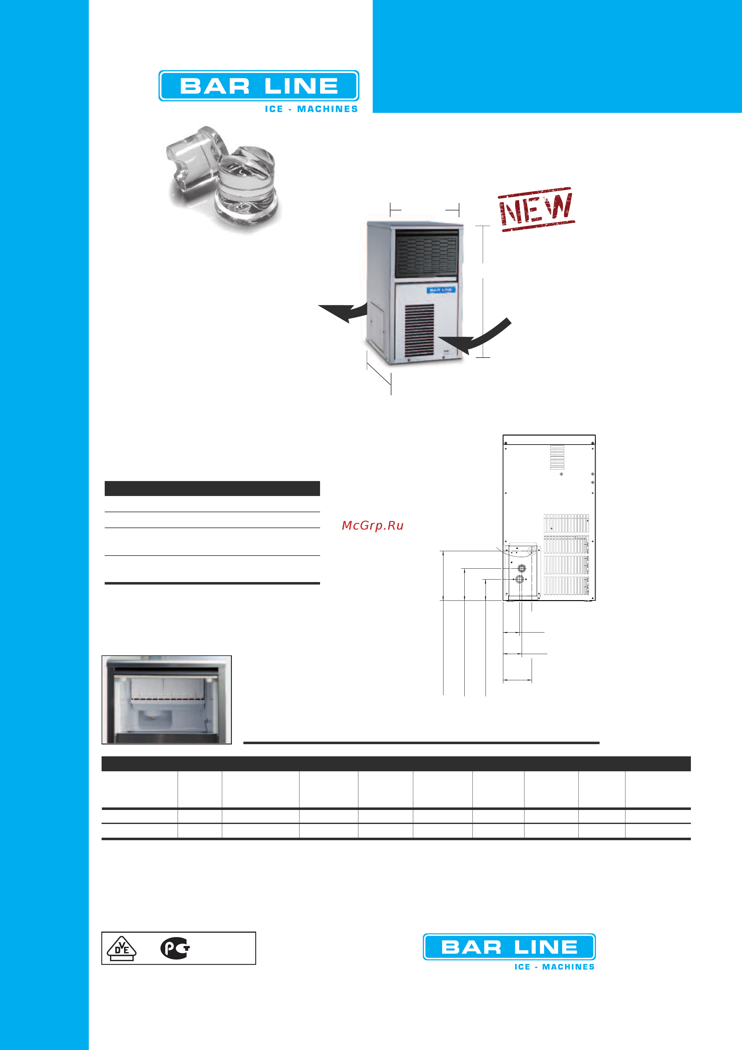 BAR LINE (FRIMONT) B 18 WS [2/2] All specifications and performance data are subject to normal manufacturing variances