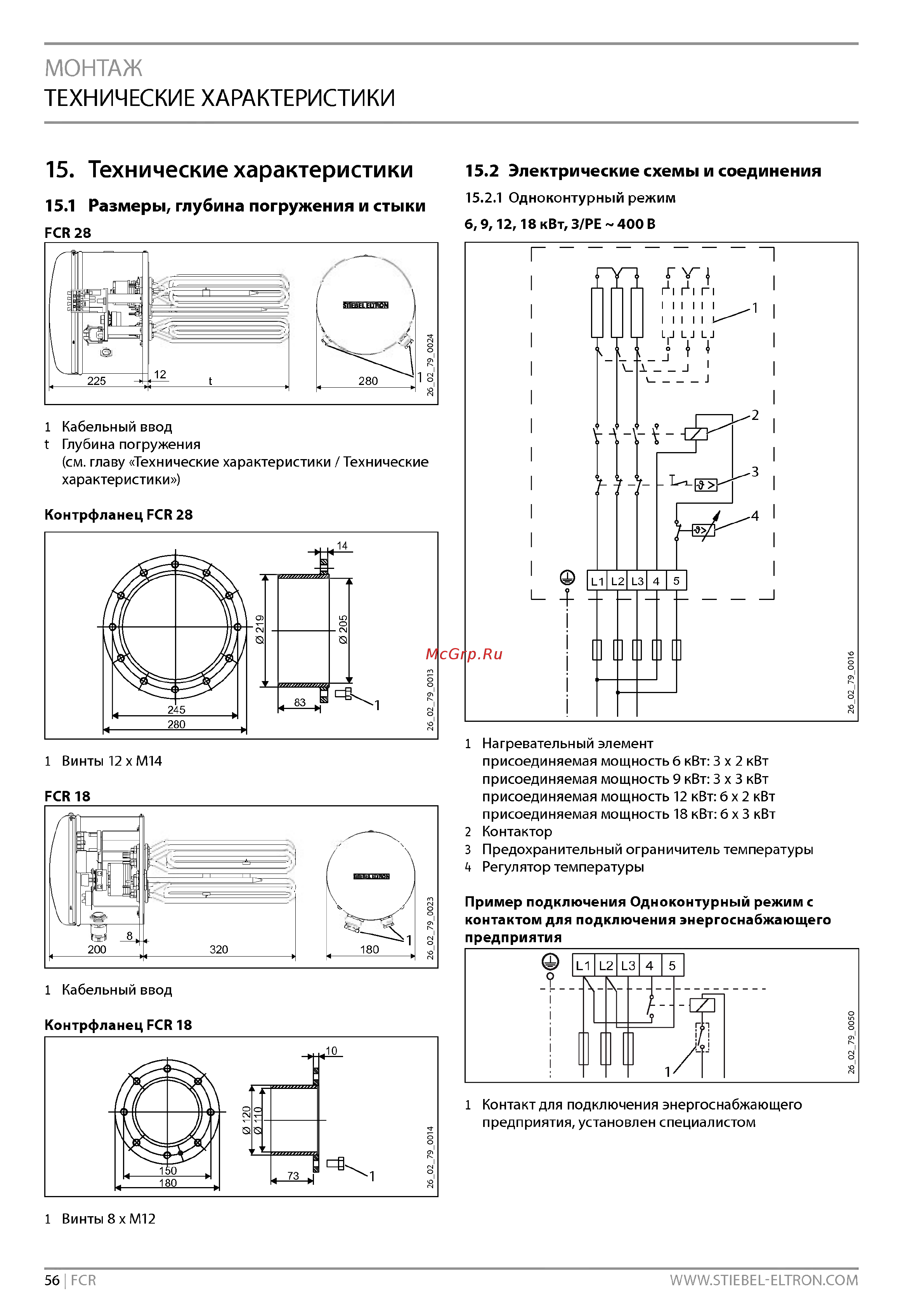 Stiebel Eltron FCR 28/360* [8/13] Технические характеристики