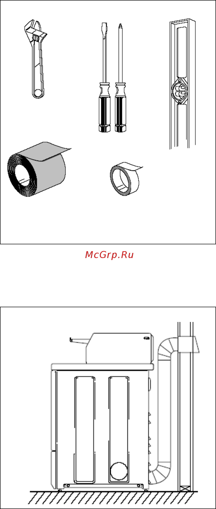 Alliance LEN27AWG3018 [11/45] Вытяжной воздуховод
