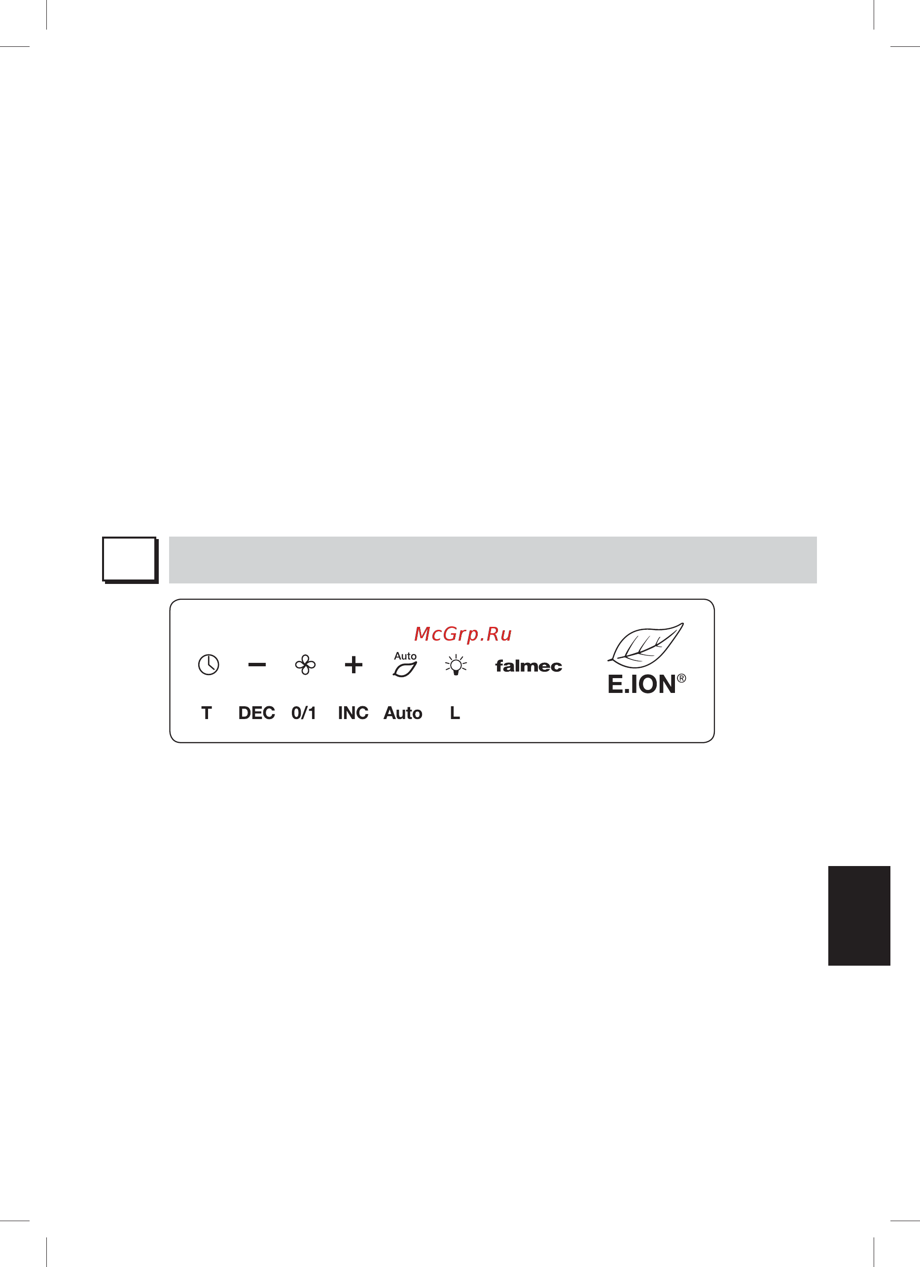 Falmec TWISTER ISOLA BLACK CEWI45.E0P6#ZZZN441F [51/68] Функционирование электронного пульта