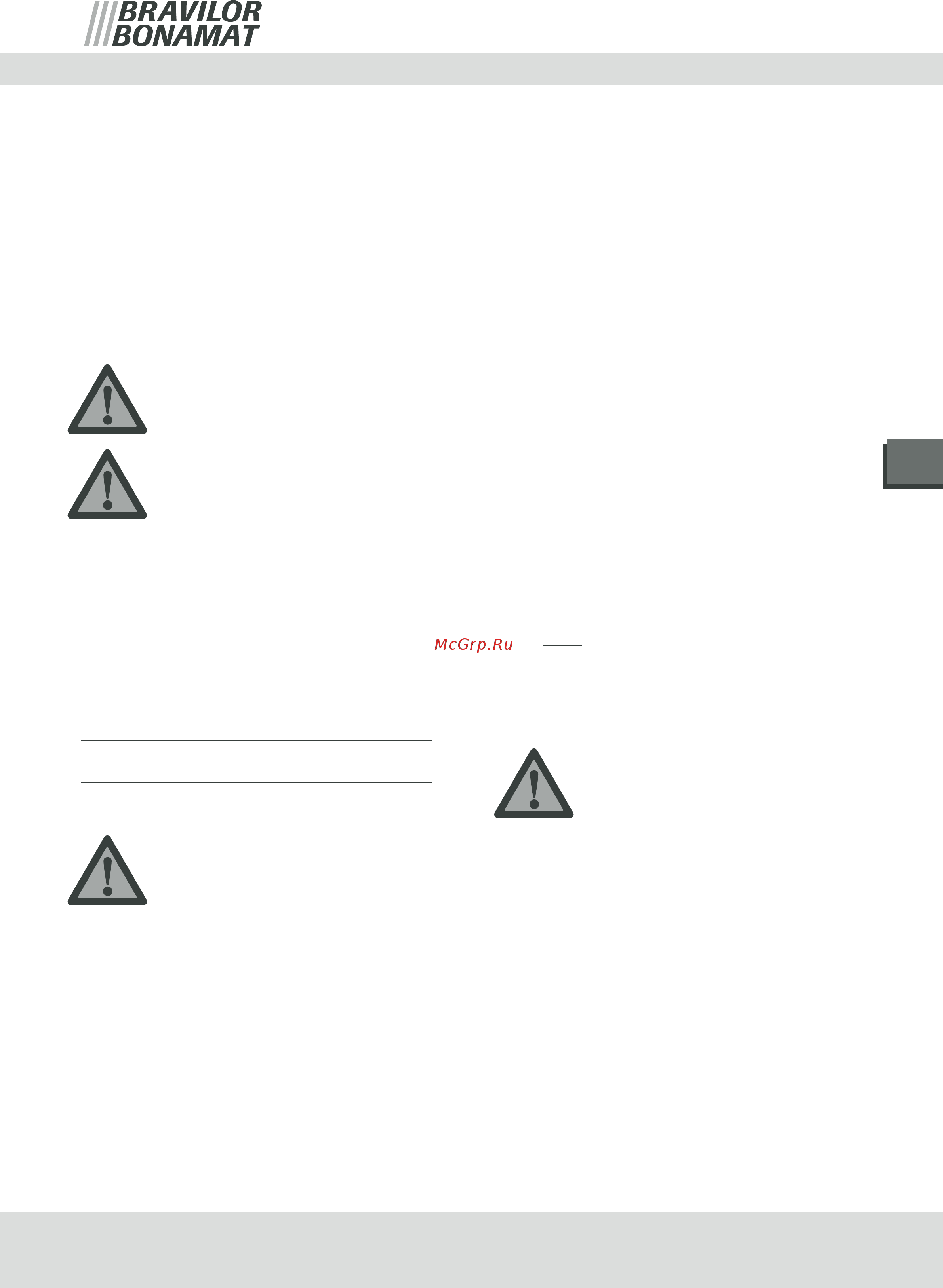 Bravilor Bonamat HW 10 [41/124] Sikkerhedsinstruktioner