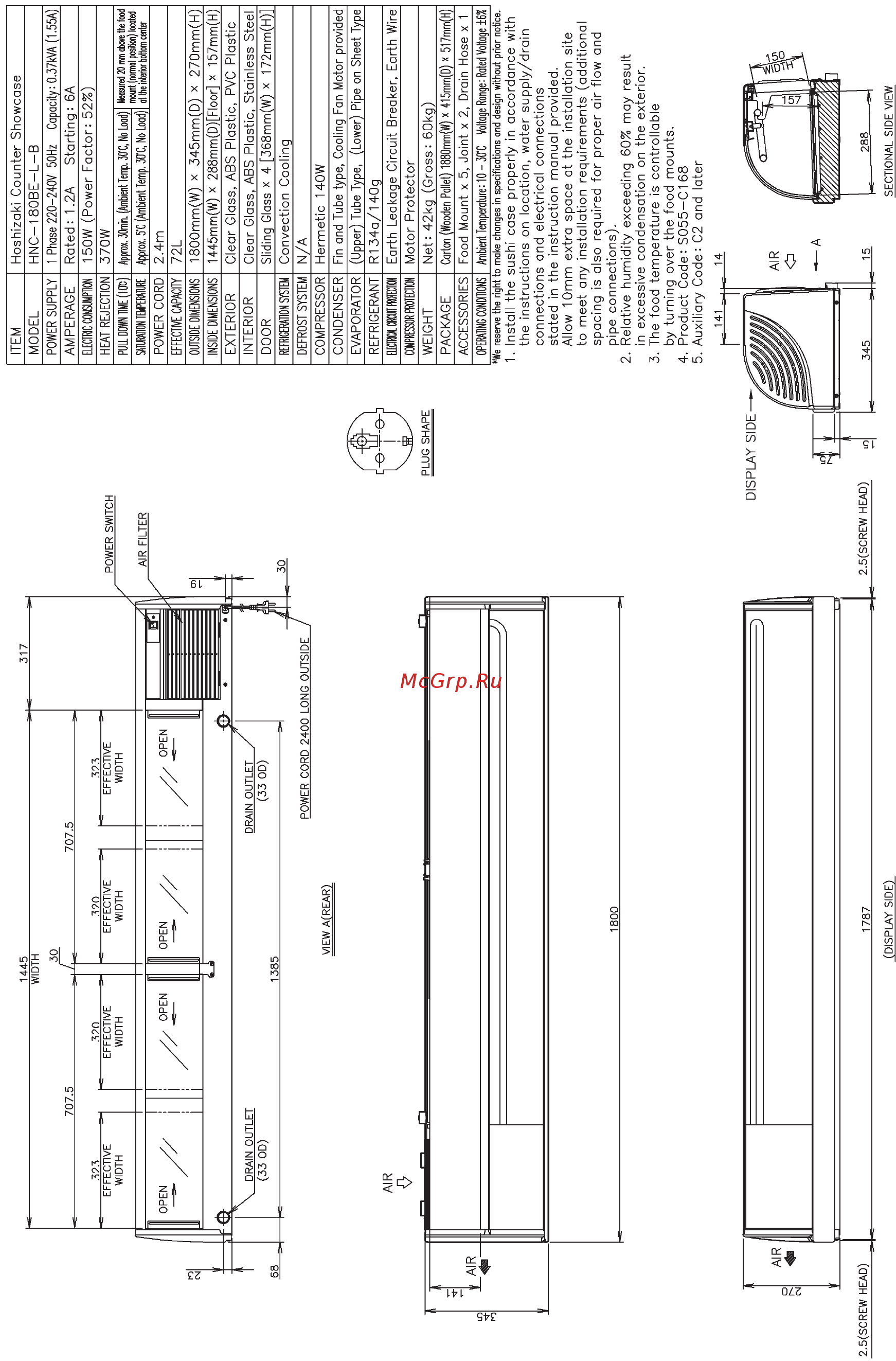 Hoshizaki HNC-150-BE-L-B Руководство по эксплуатации онлайн [22/41] 273232