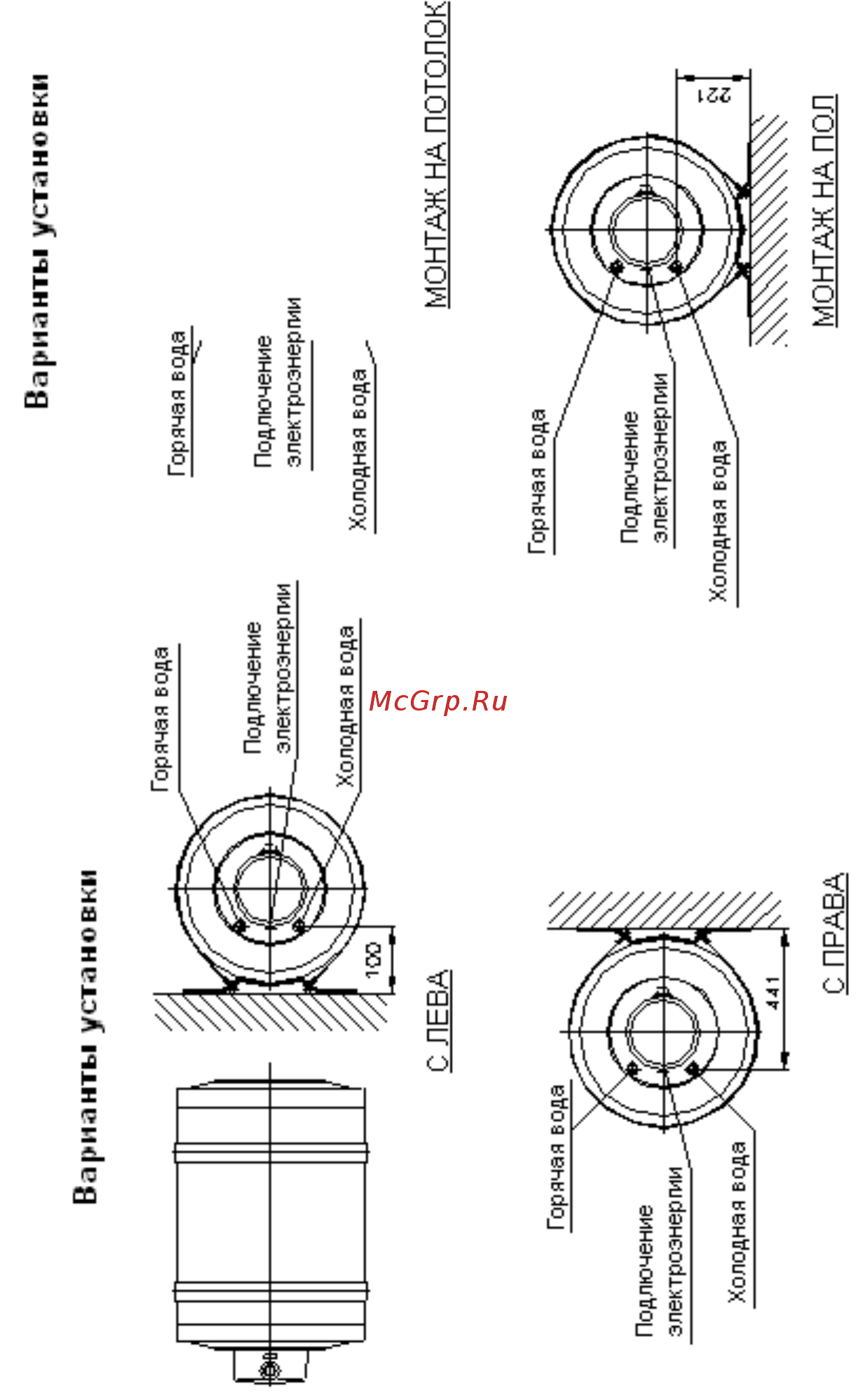 Hajdu ZV120 [5/12] Подключение к водосистеме