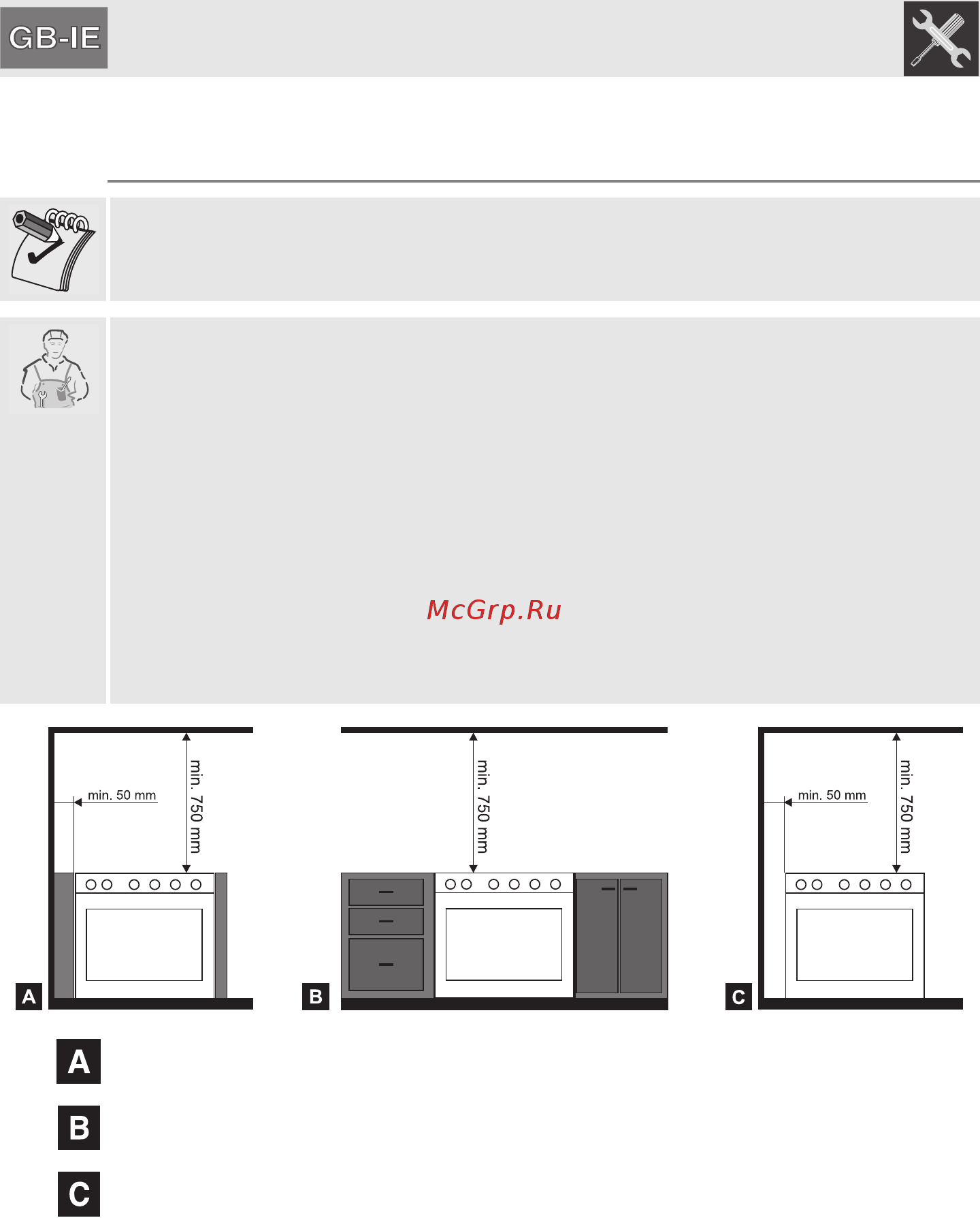 Smeg CS19A-7 [40/50] Instructions for the installer