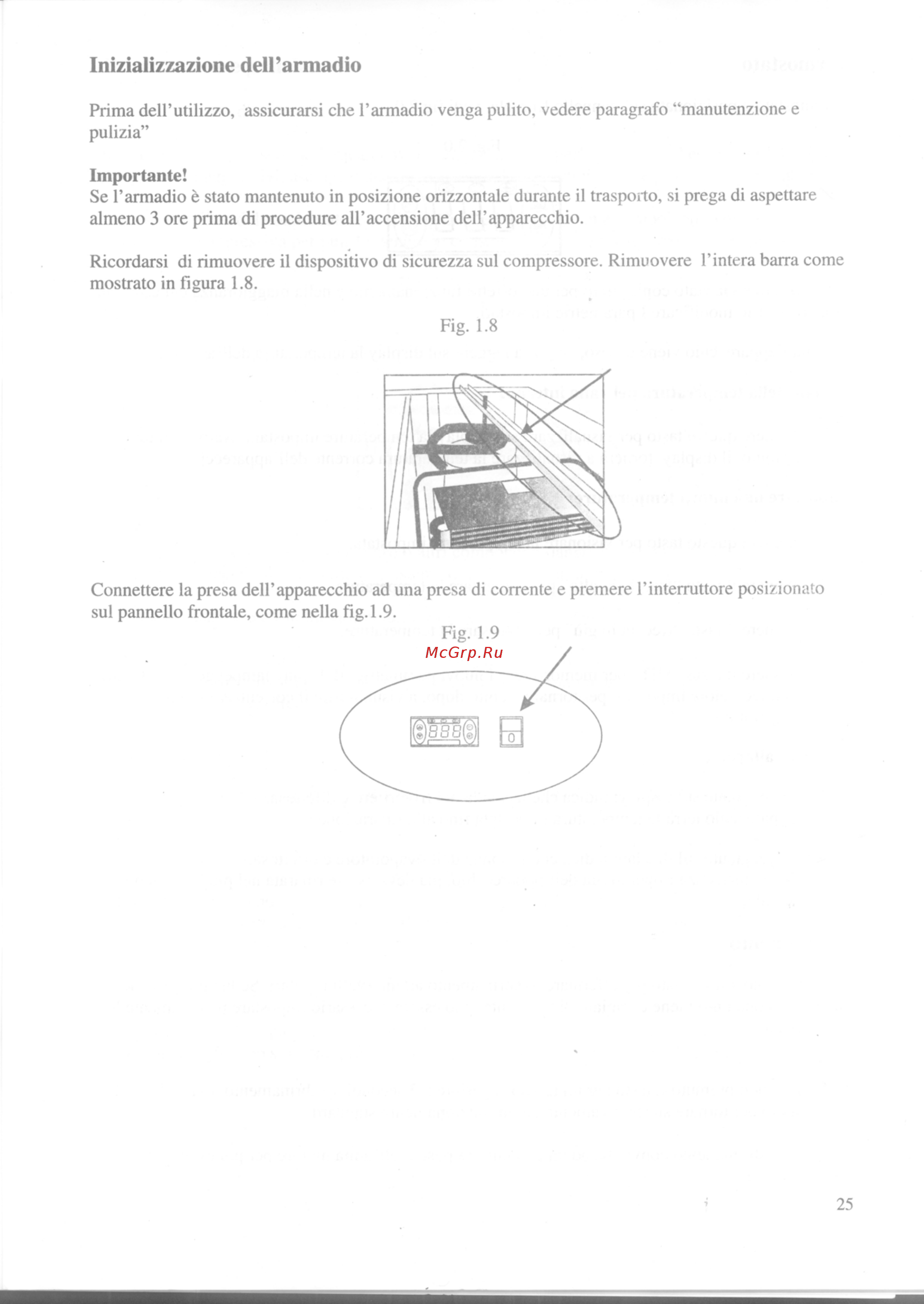 Gastrorag GN1200 BTB [25/35] Inizializzazione dell armadio