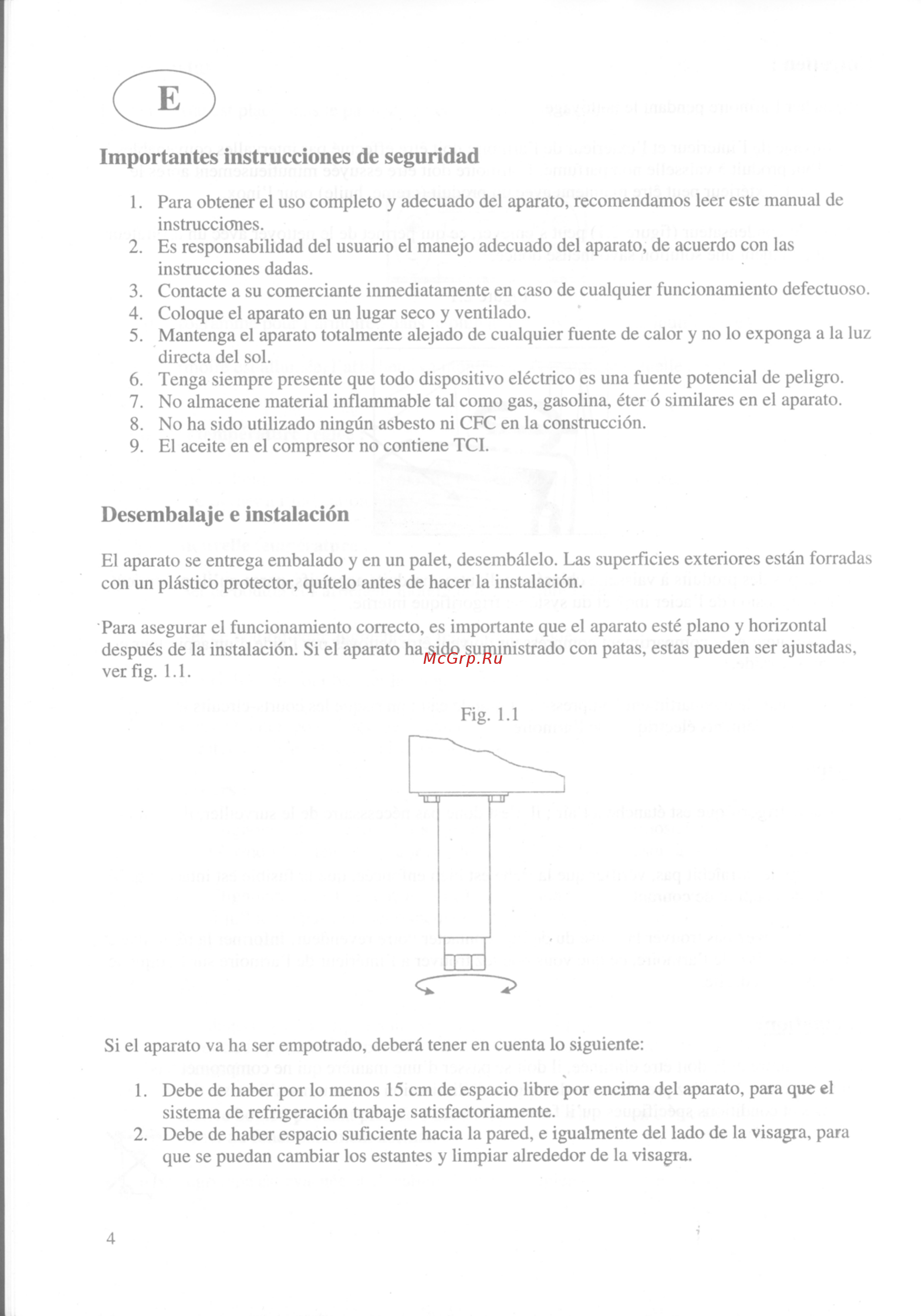 Gastrorag GN600 TNB [4/35] Desembalaje e instalación