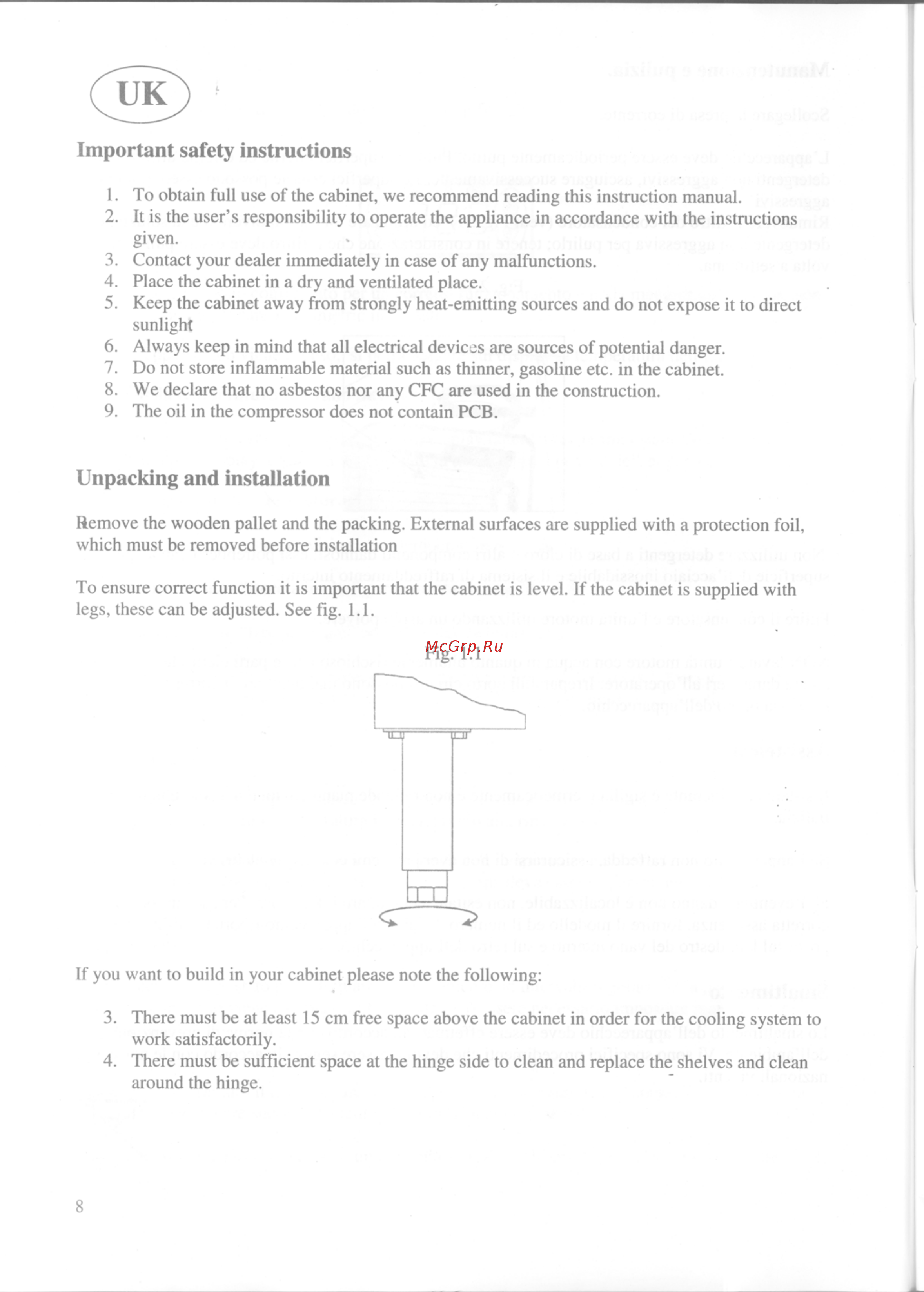 Gastrorag GN600 TNB [8/35] Important safety instructions