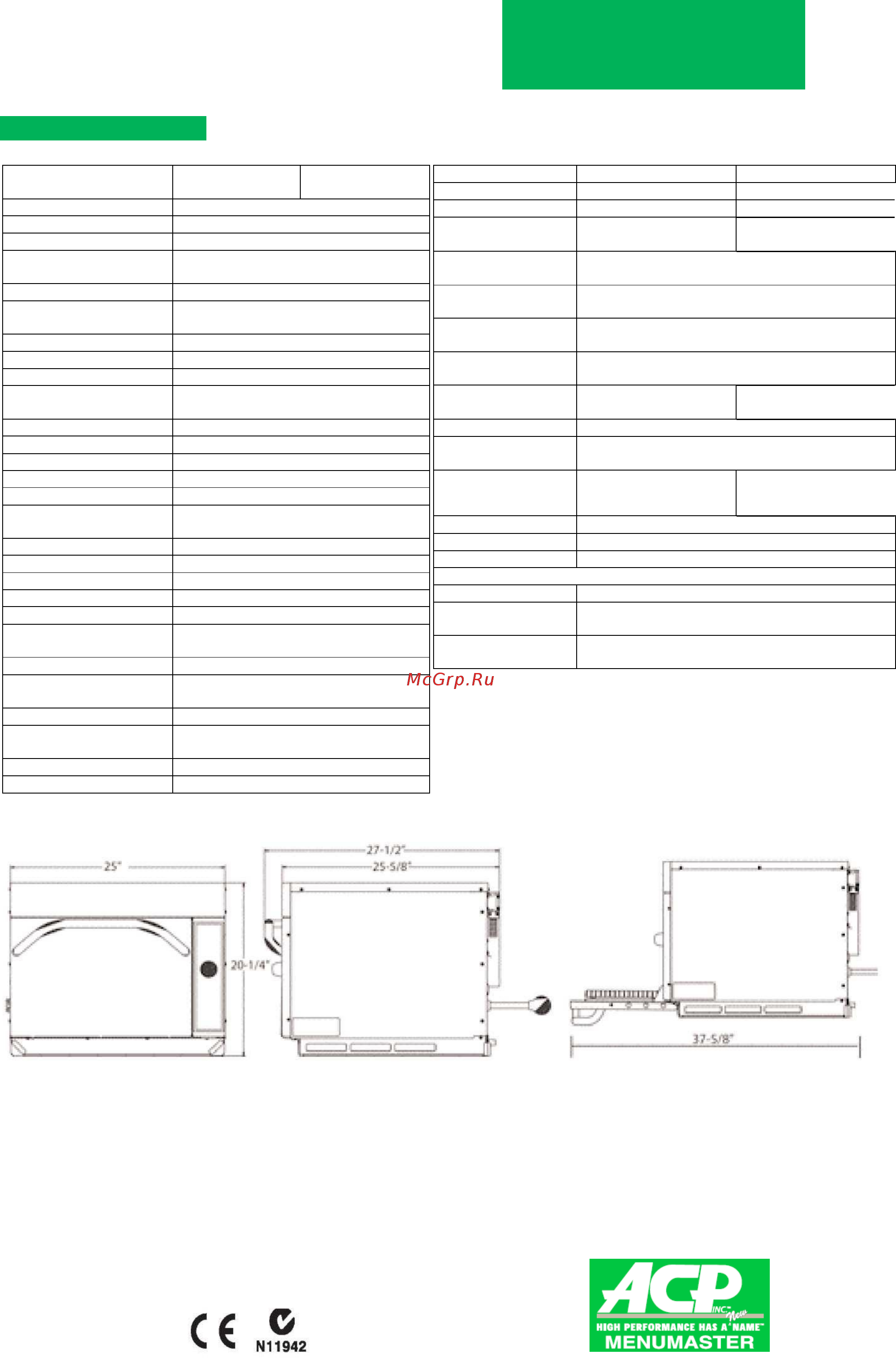 Menumaster MXP5221 [2/2] Mxp5201 mxp5203