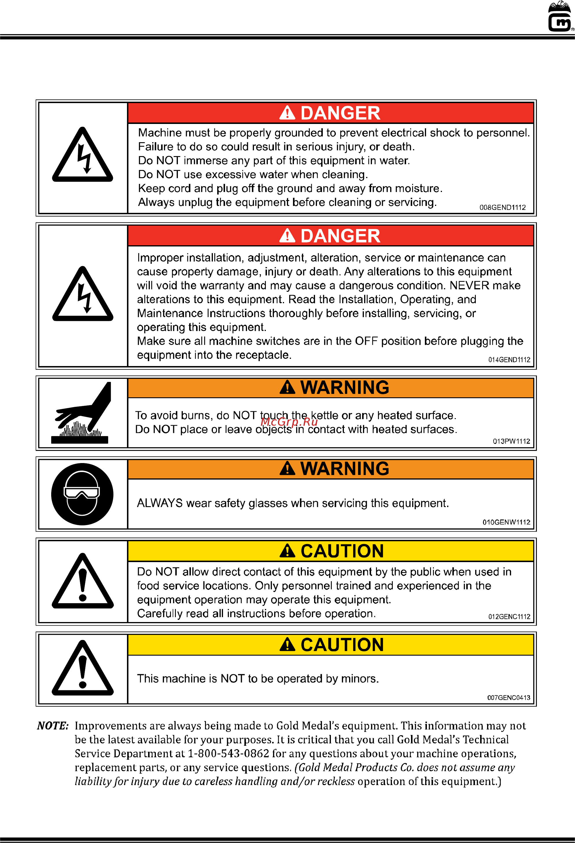 Gold Medal Karmel Baby [2/21] Safety precautions