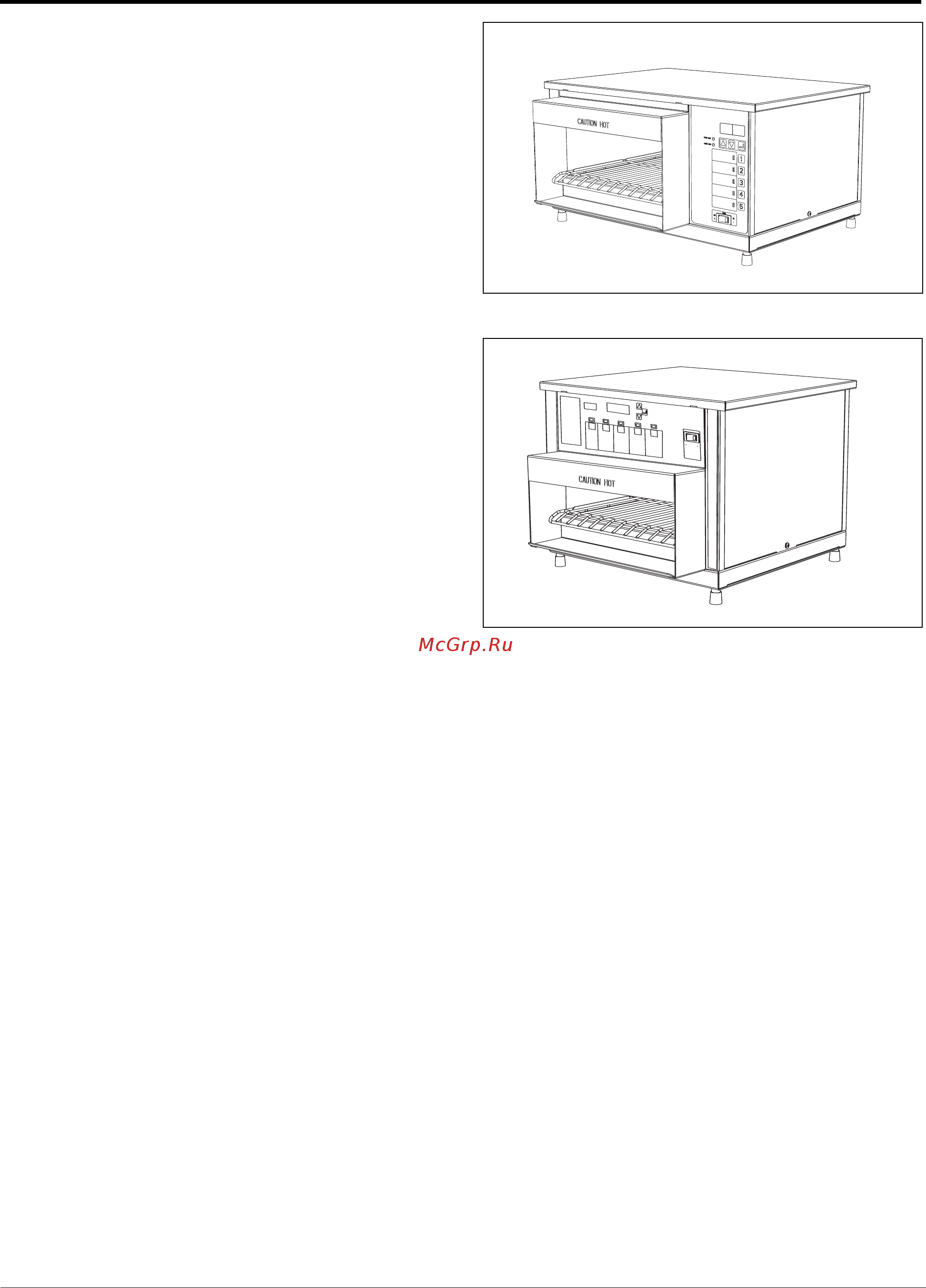 Hatco TF-2005 [5/20] Model descriptions