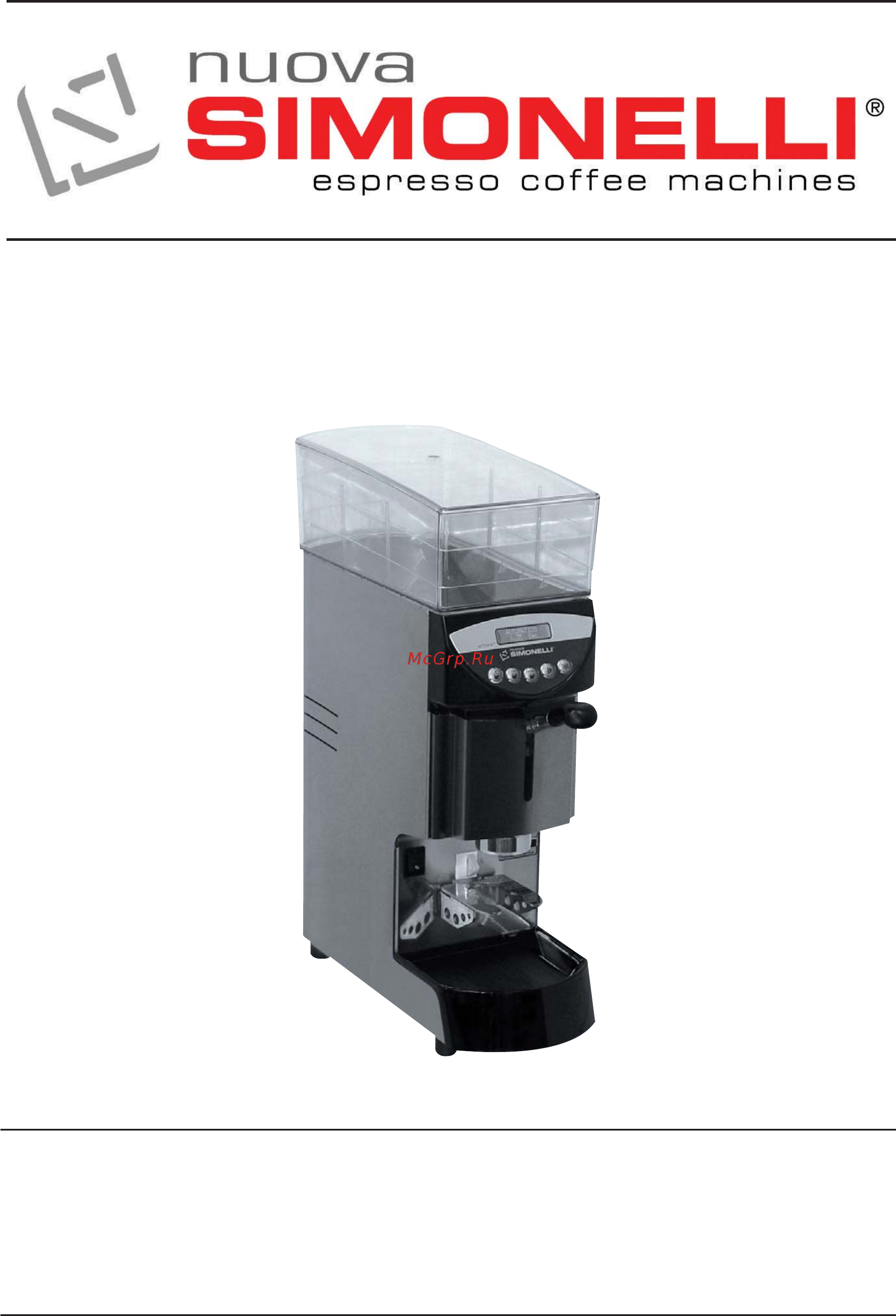 Nuova Simonelli Mythos Barista Инструкция по эксплуатации онлайн