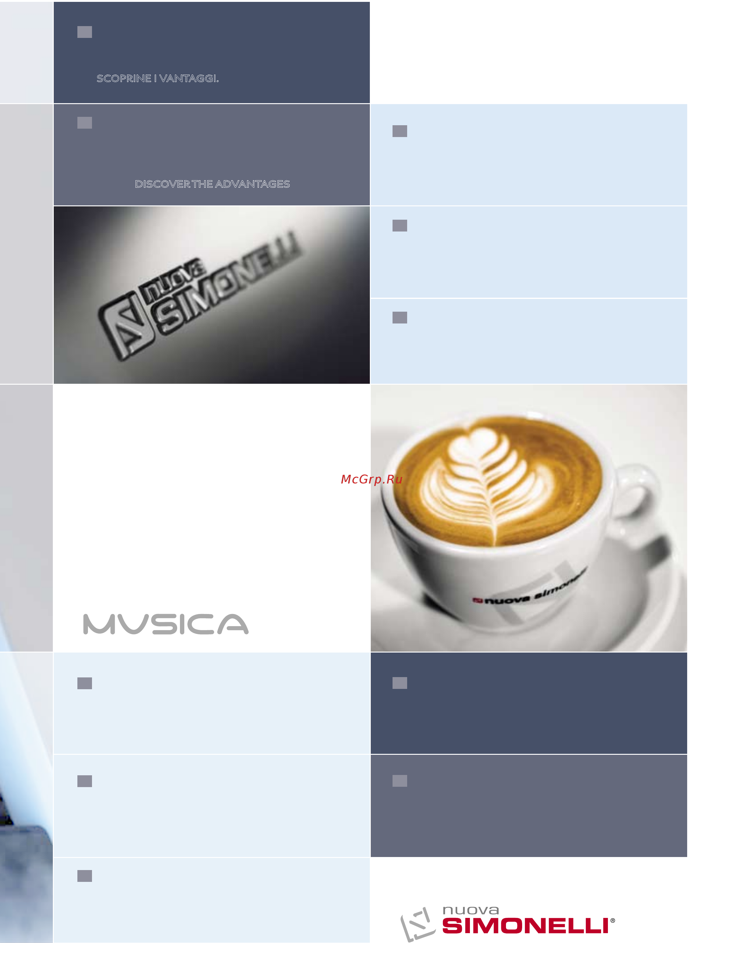 Nuova Simonelli Musica Standart AD фуксия Брошюра онлайн [3/12] 273572