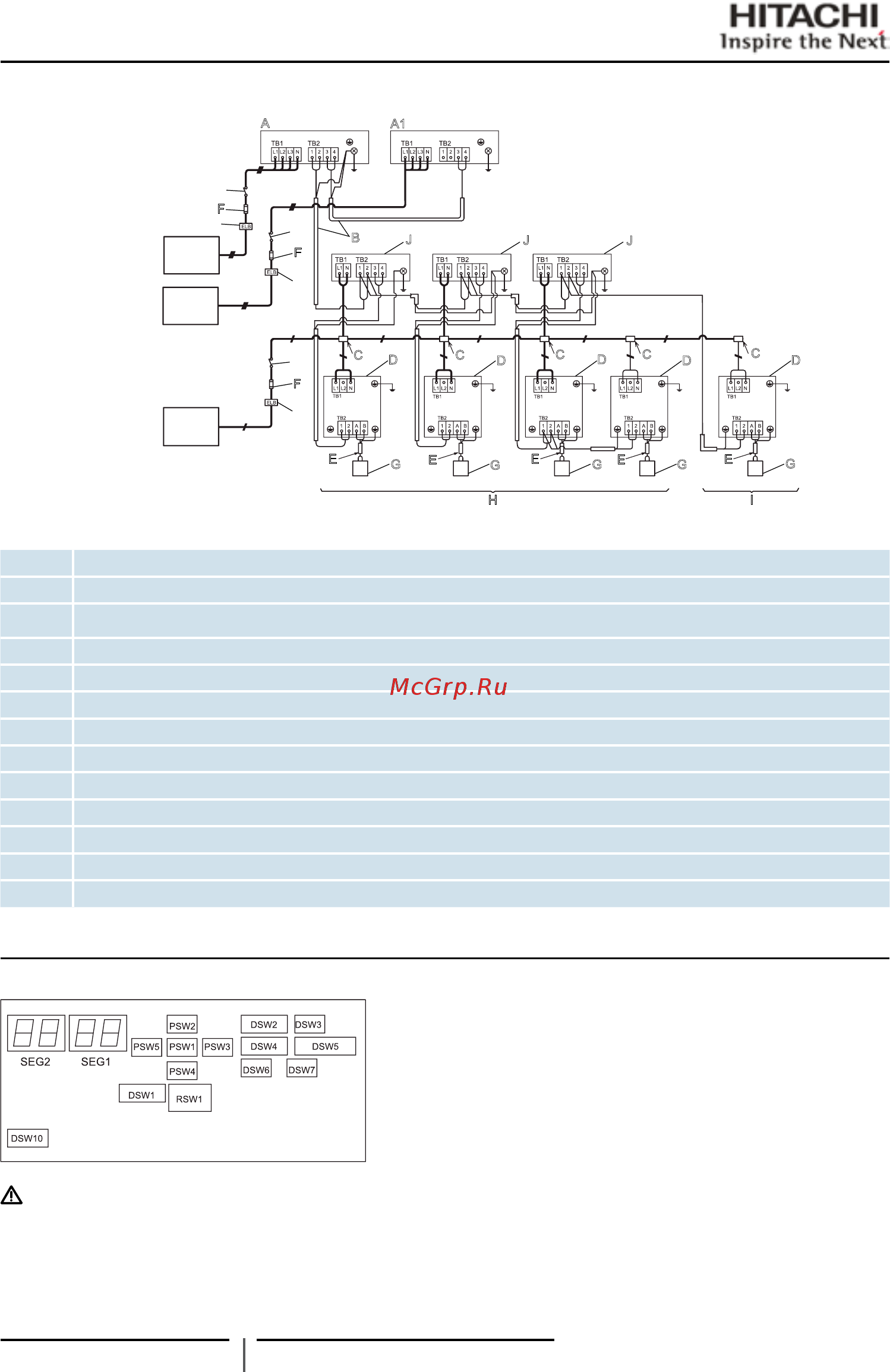 Hitachi RAS-20FSN1Q [62/72] Настройка dip переключателей на плате 1