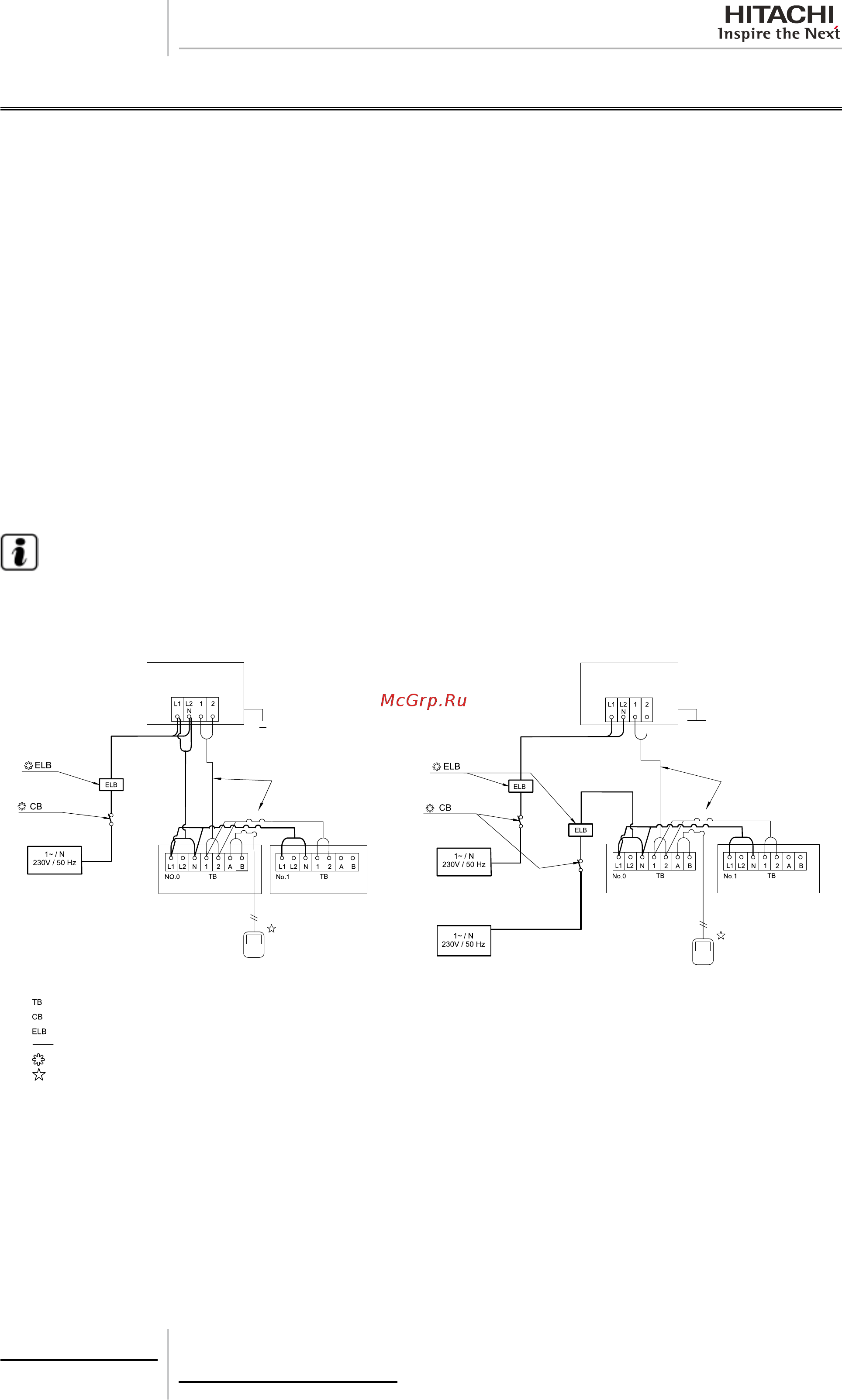Hitachi RAS-5FSNY2E [132/148] Common wiring