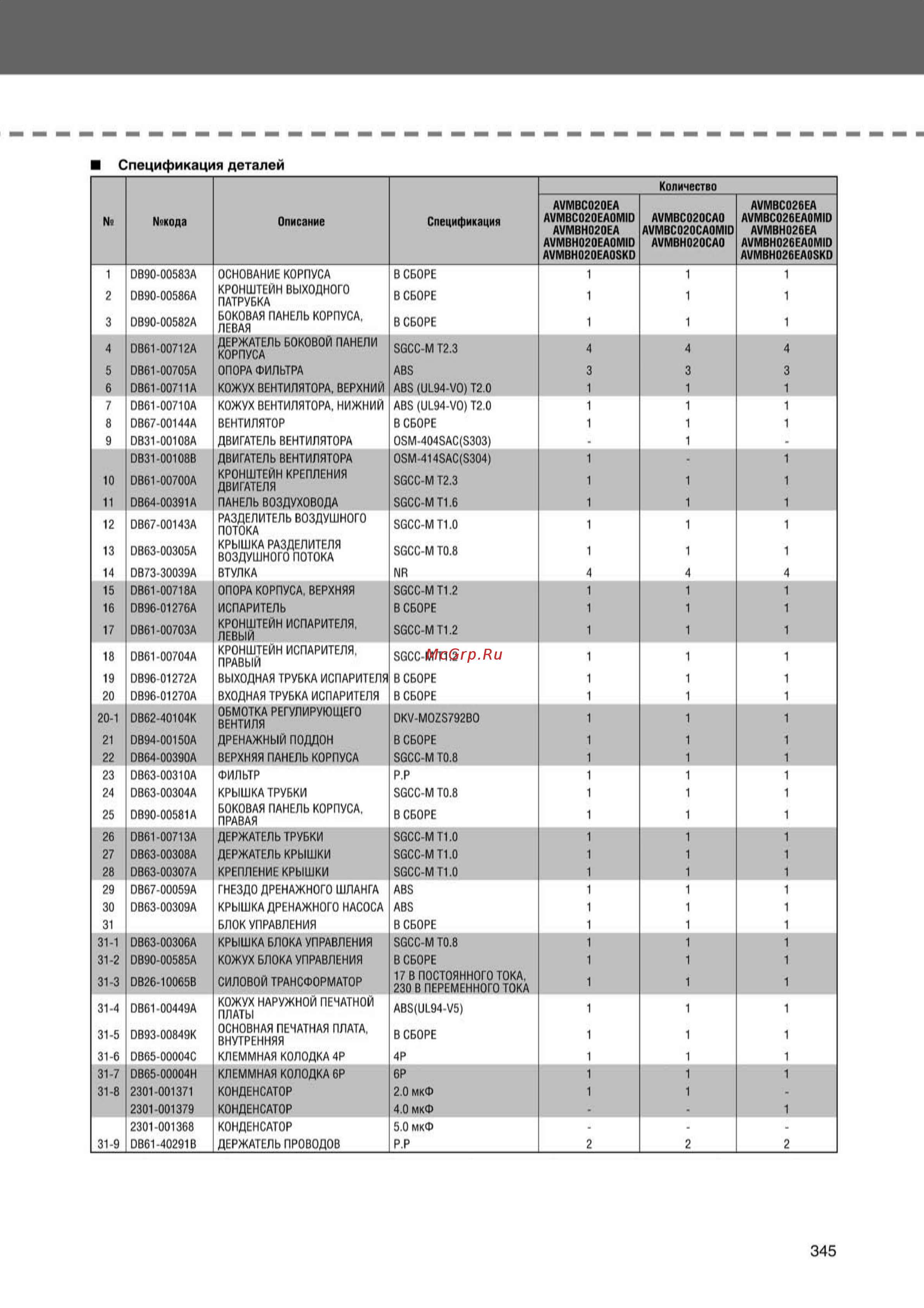 Samsung AVMHH105EA0/4 внутренний блок канального типа [345/372] Ss_278 370_24_07_k pdf_67 tif